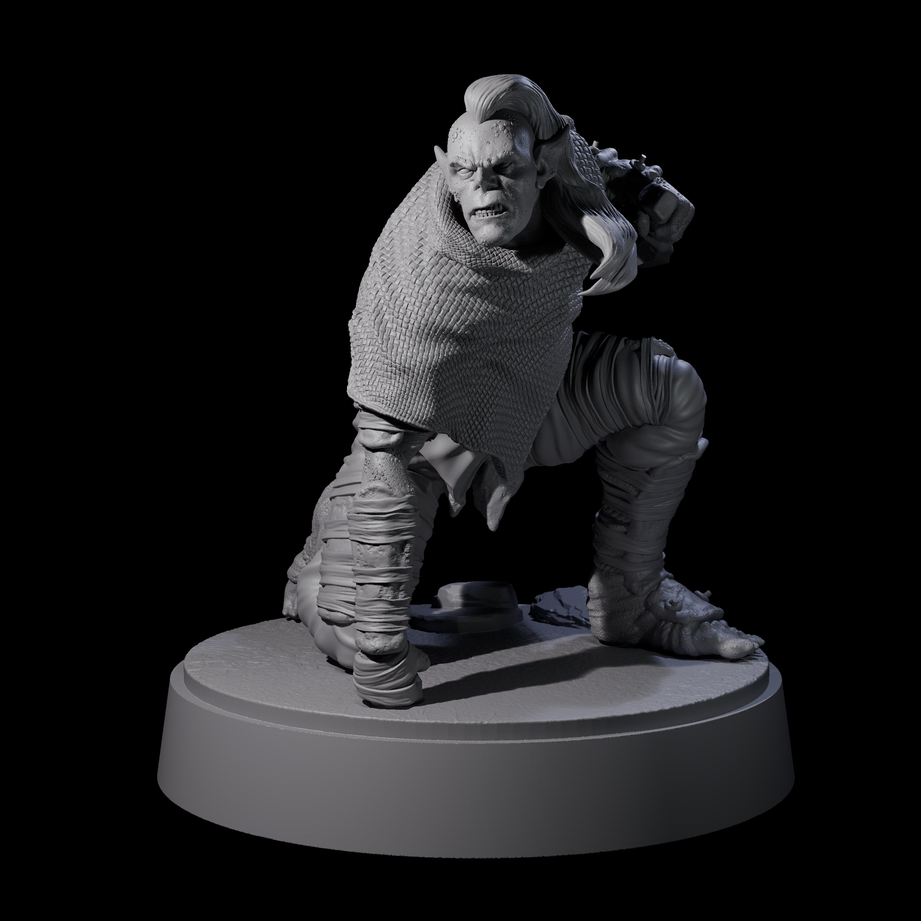 Sneaking Githyanki Rogue A Miniature for Dungeons and Dragons, Pathfinder or other TTRPGs
