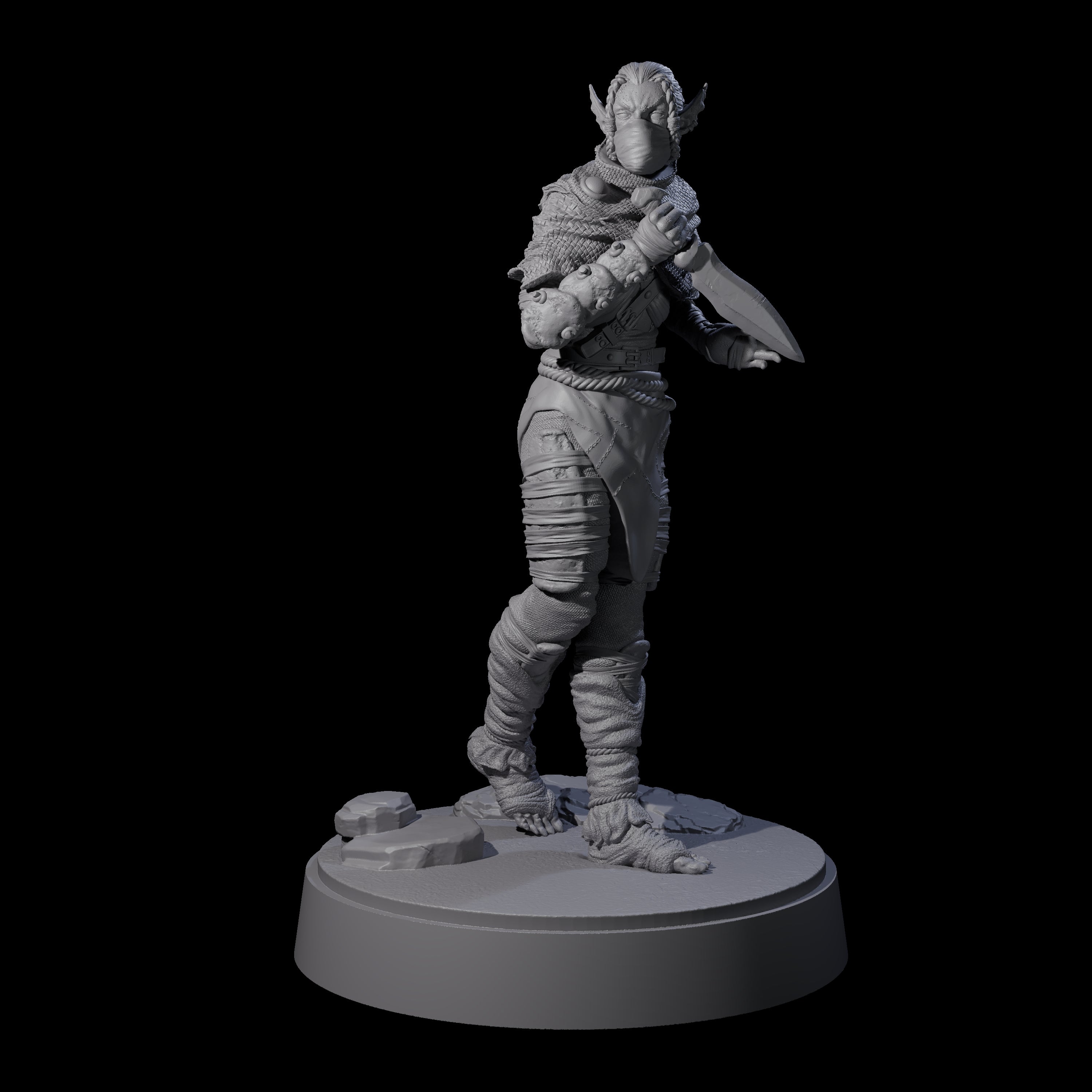 Sneaking Githyanki Rogue B Miniature for Dungeons and Dragons, Pathfinder or other TTRPGs