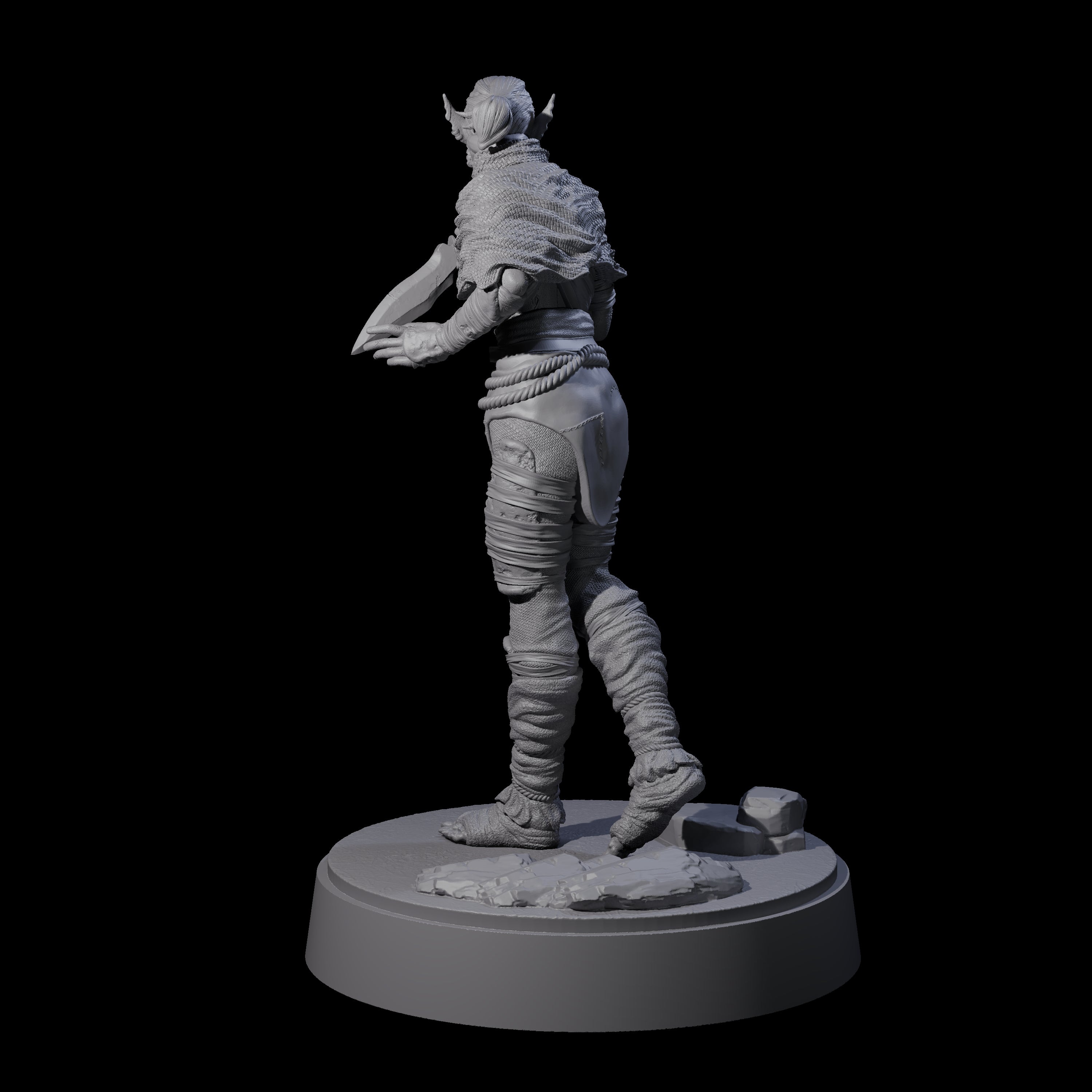 Sneaking Githyanki Rogue B Miniature for Dungeons and Dragons, Pathfinder or other TTRPGs