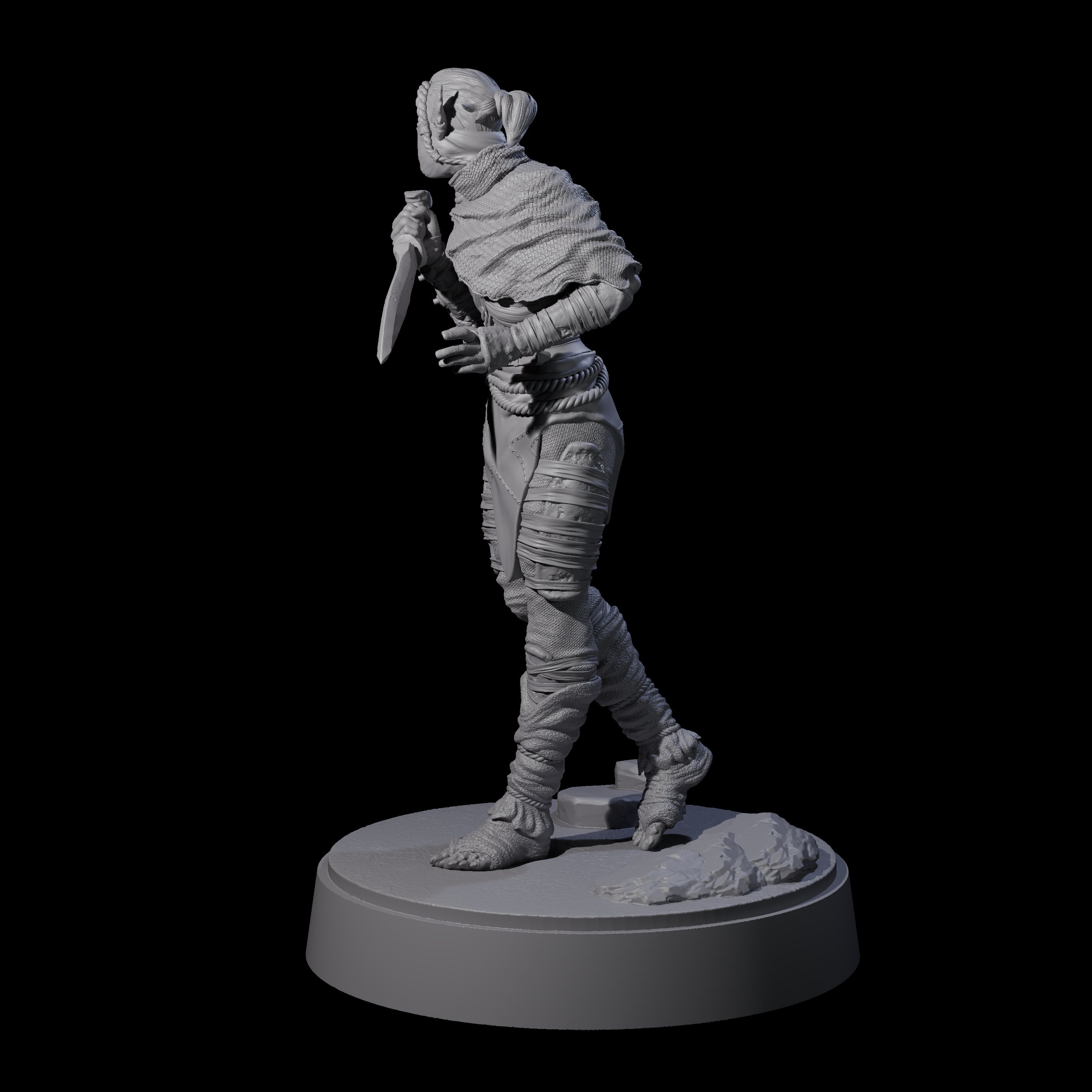 Sneaking Githyanki Rogue B Miniature for Dungeons and Dragons, Pathfinder or other TTRPGs