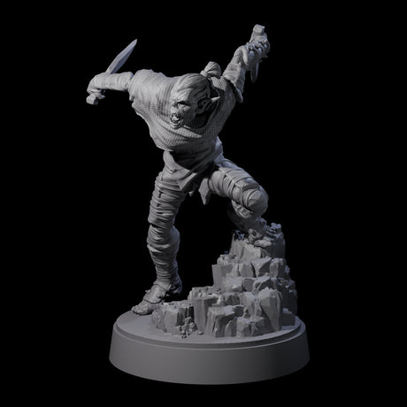Sneaking Githyanki Rogue C Miniature for Dungeons and Dragons, Pathfinder or other TTRPGs