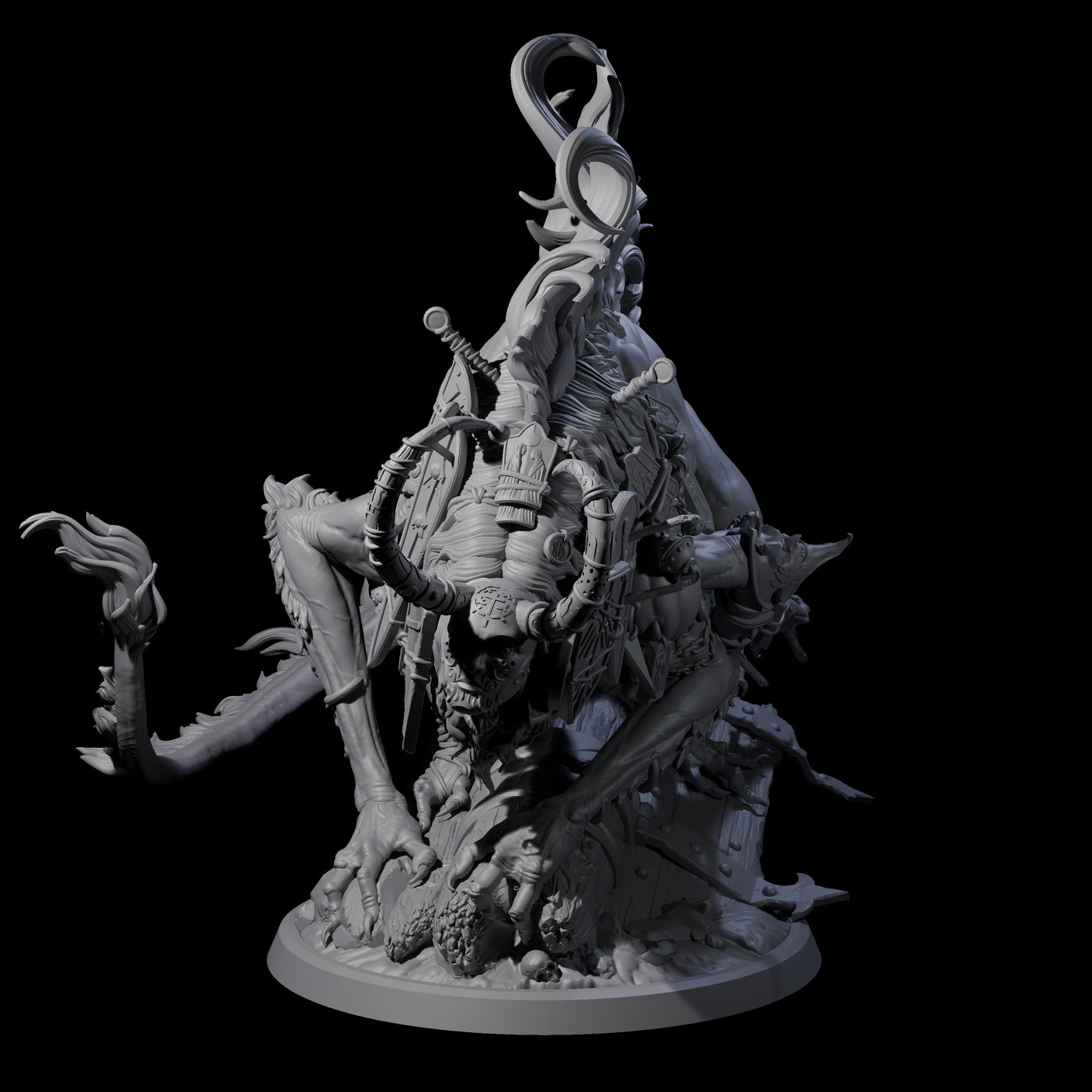 Sneaking Masked Bulezau Miniature for Dungeons and Dragons, Pathfinder or other TTRPGs