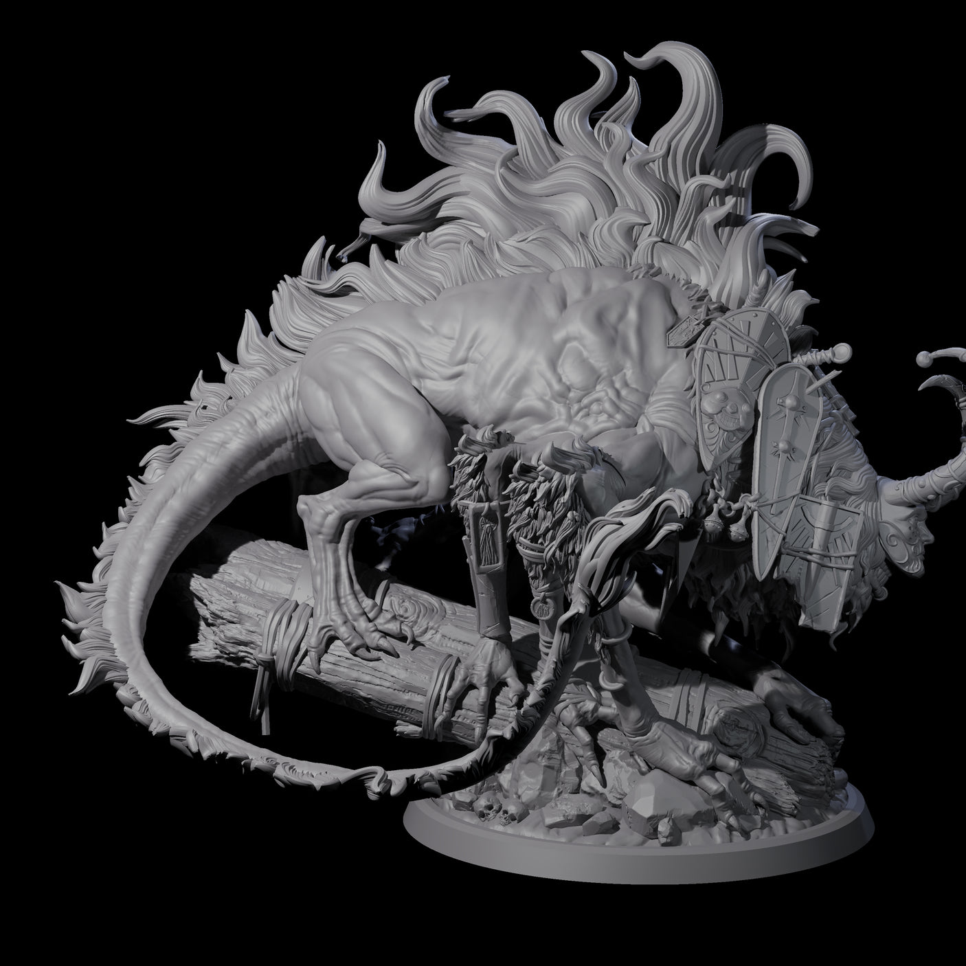 Sneaking Masked Bulezau Miniature for Dungeons and Dragons, Pathfinder or other TTRPGs