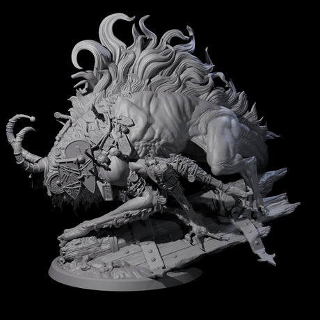 Sneaking Masked Bulezau Miniature for Dungeons and Dragons, Pathfinder or other TTRPGs