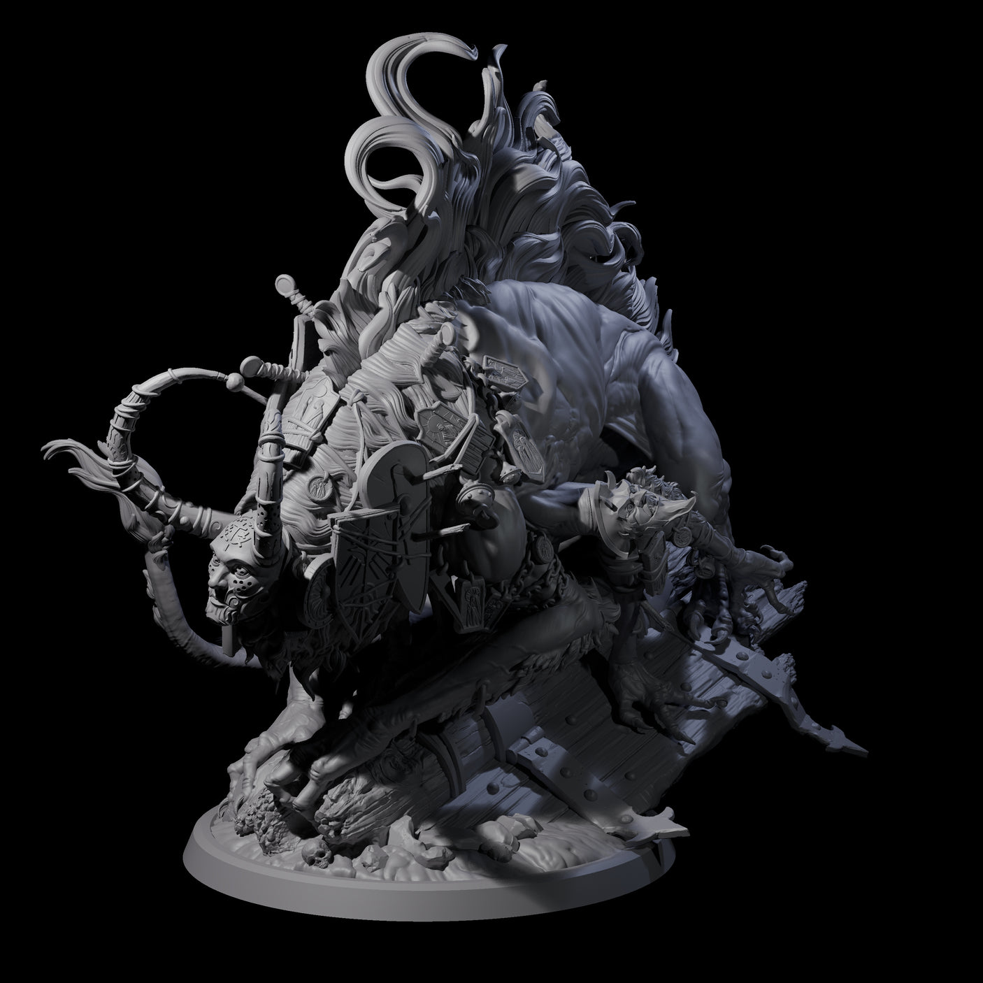 Sneaking Masked Bulezau Miniature for Dungeons and Dragons, Pathfinder or other TTRPGs