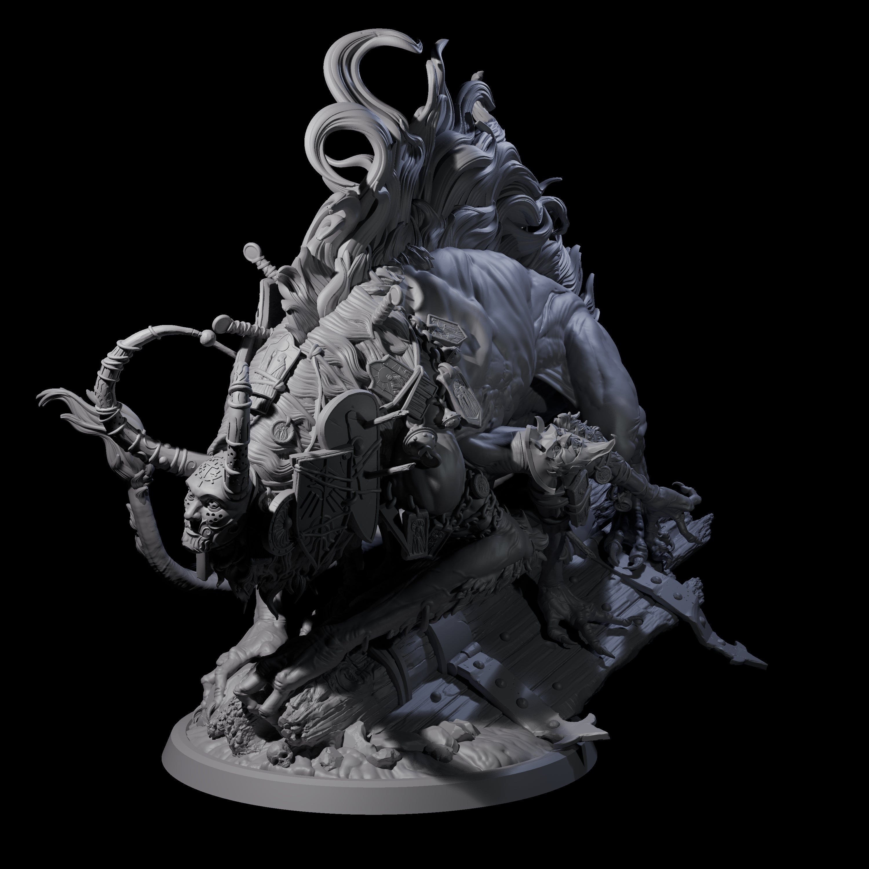 Sneaking Masked Bulezau Miniature for Dungeons and Dragons, Pathfinder or other TTRPGs