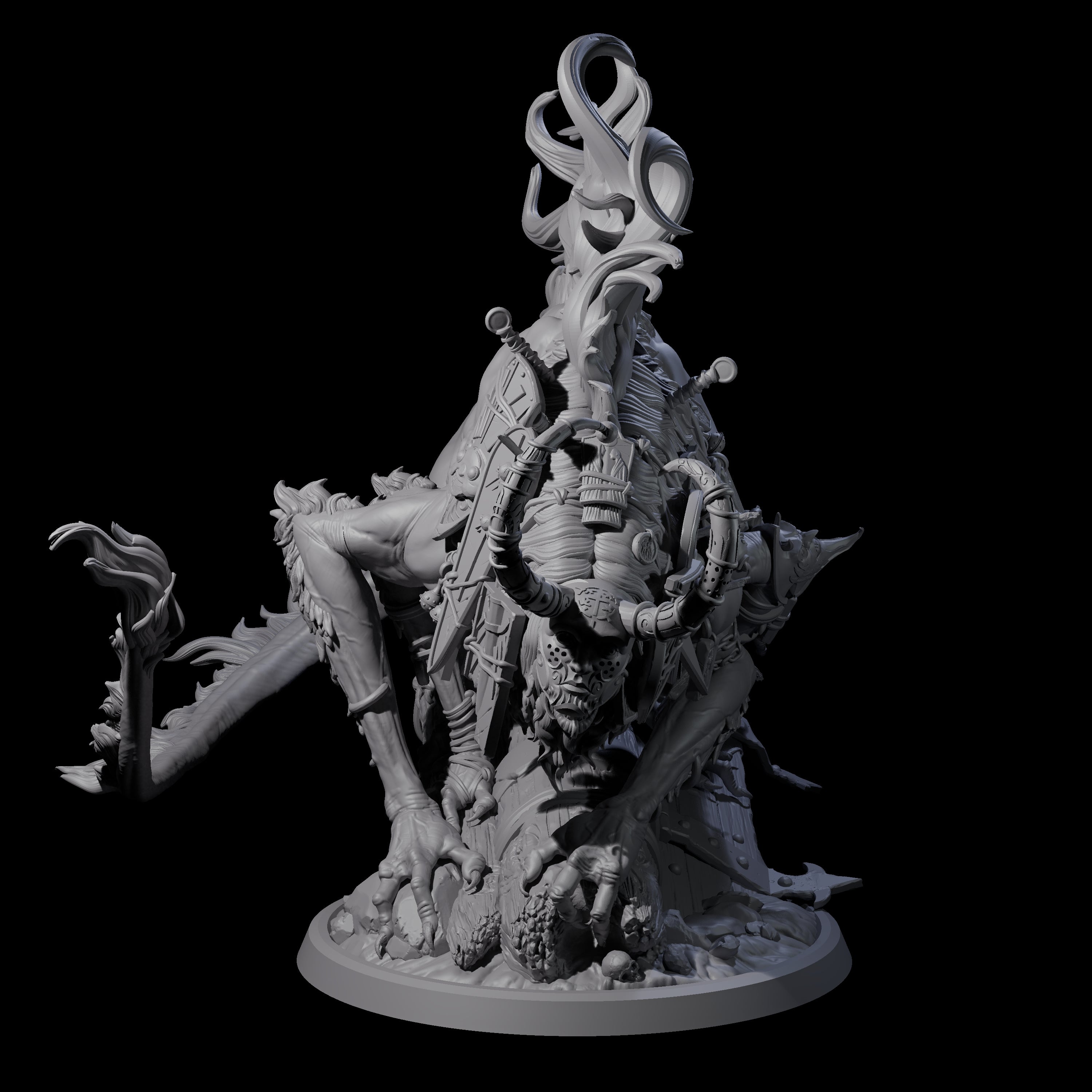 Sneaking Masked Bulezau Miniature for Dungeons and Dragons, Pathfinder or other TTRPGs