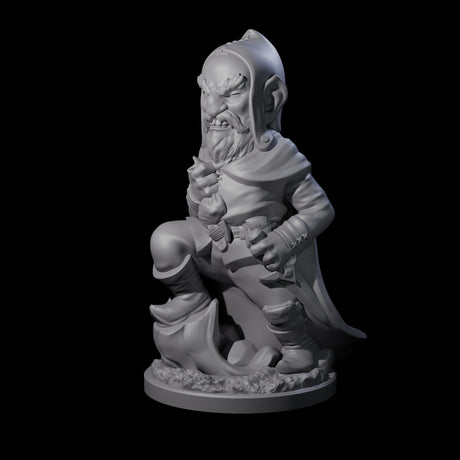 Sneaky Gnome Thief A Miniature for Dungeons and Dragons, Pathfinder or other TTRPGs