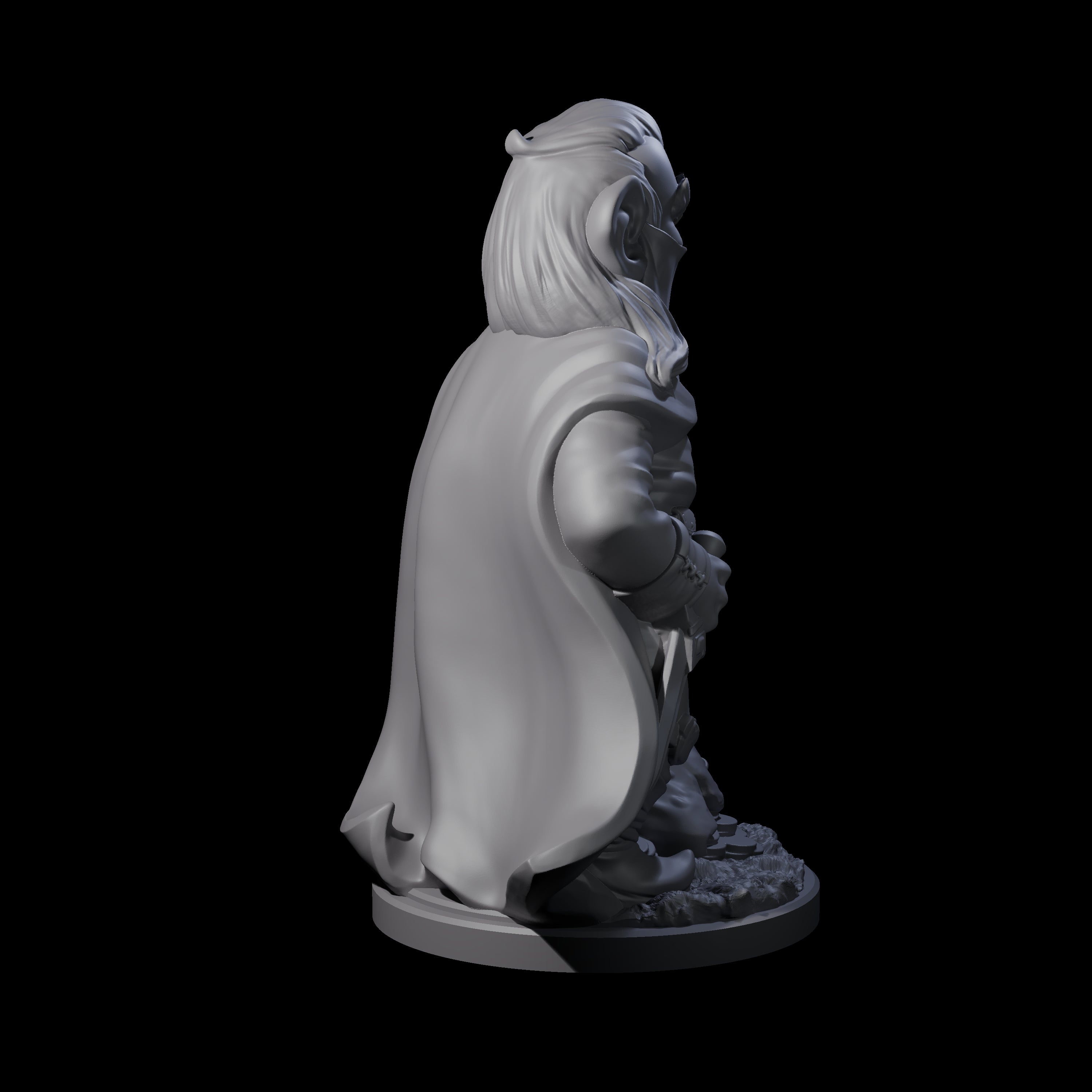 Sneaky Gnome Thief B Miniature for Dungeons and Dragons, Pathfinder or other TTRPGs