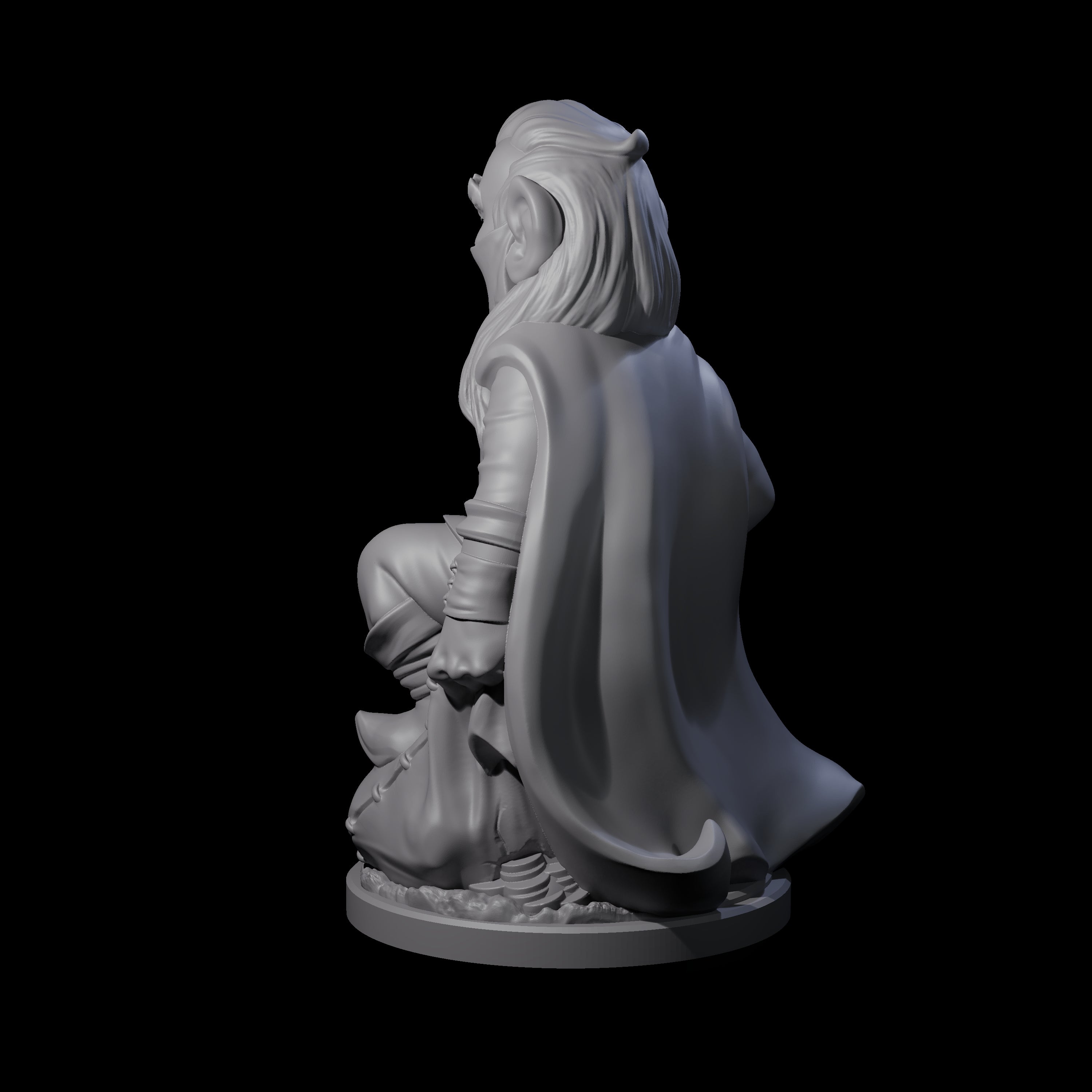 Sneaky Gnome Thief B Miniature for Dungeons and Dragons, Pathfinder or other TTRPGs