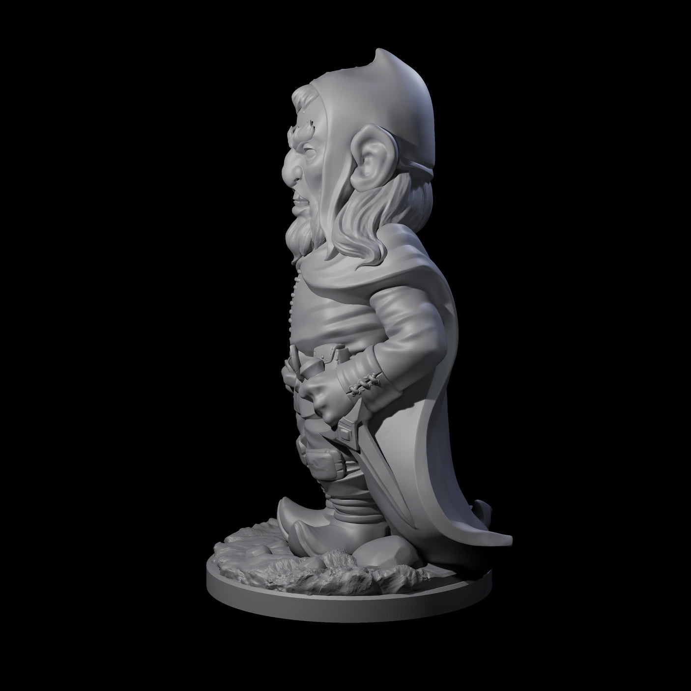 Sneaky Gnome Thief C Miniature for Dungeons and Dragons, Pathfinder or other TTRPGs