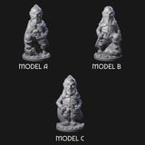 Sneaky Gnome Thieves Miniature for Dungeons and Dragons, Pathfinder or other TTRPGs