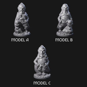 Sneaky Gnome Thieves Miniature for Dungeons and Dragons, Pathfinder or other TTRPGs