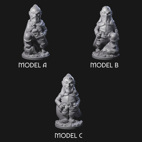 Sneaky Gnome Thieves Miniature for Dungeons and Dragons, Pathfinder or other TTRPGs