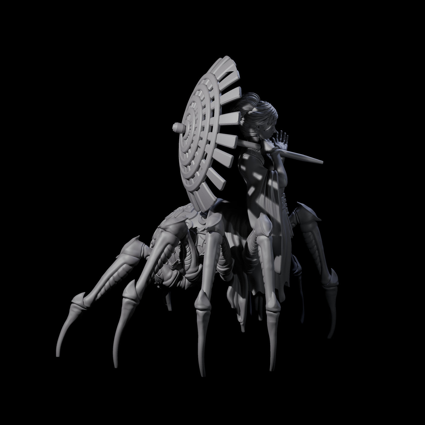 Sneaky Jorogumo Miniature for Dungeons and Dragons, Pathfinder or other TTRPGs