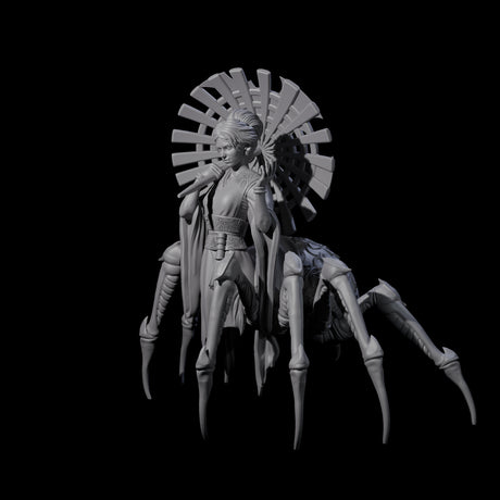 Sneaky Jorogumo Miniature for Dungeons and Dragons, Pathfinder or other TTRPGs