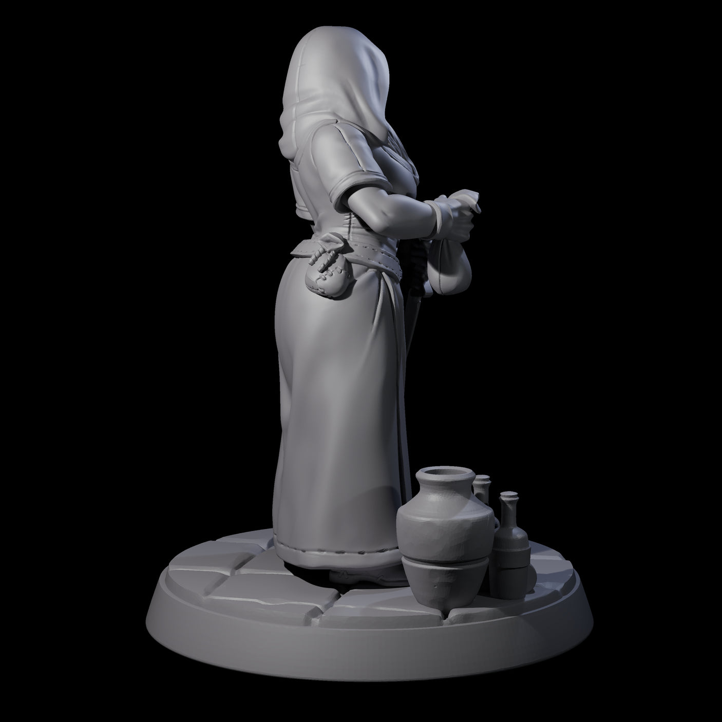 Sneaky Village Thief Miniature for Dungeons and Dragons, Pathfinder or other TTRPGs