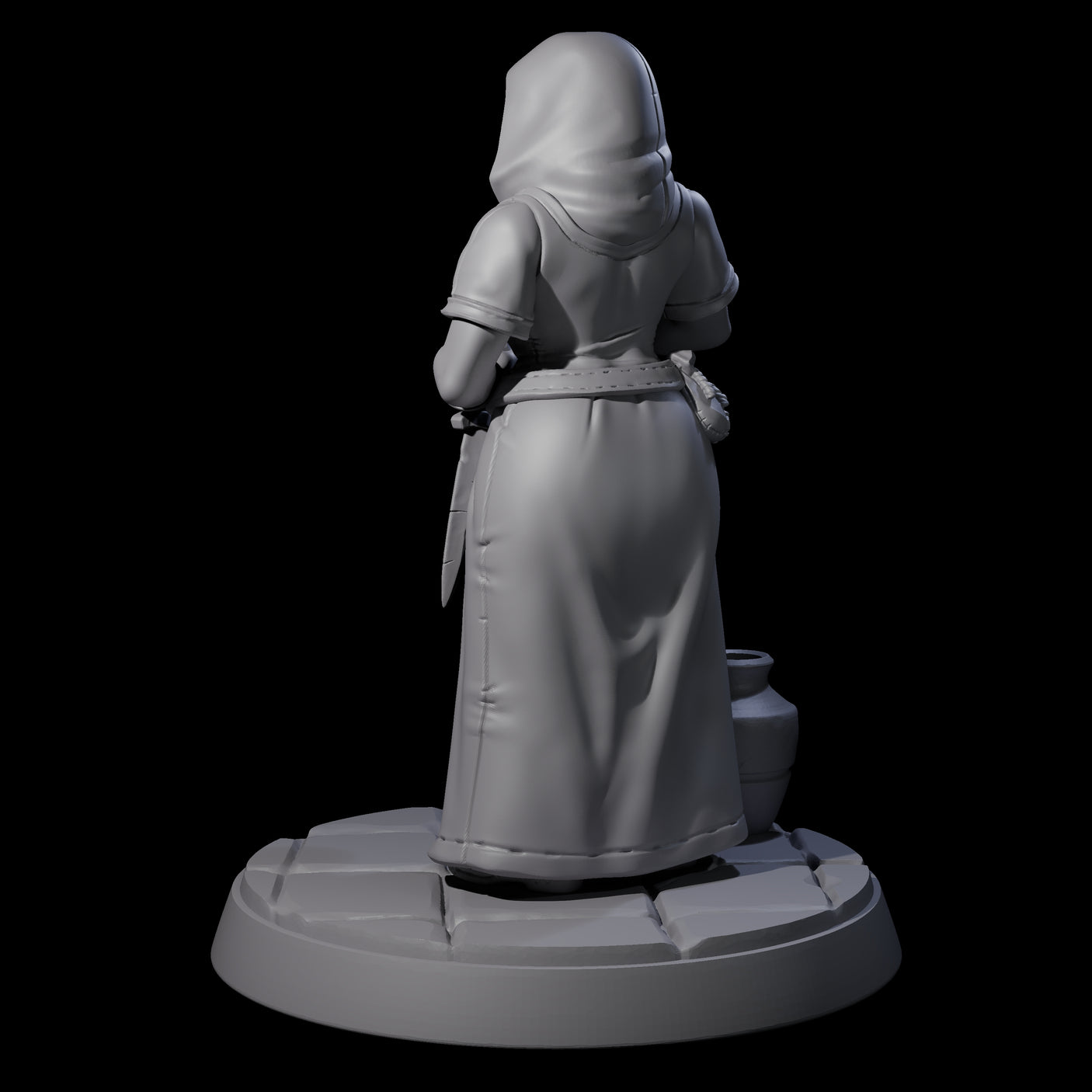 Sneaky Village Thief Miniature for Dungeons and Dragons, Pathfinder or other TTRPGs