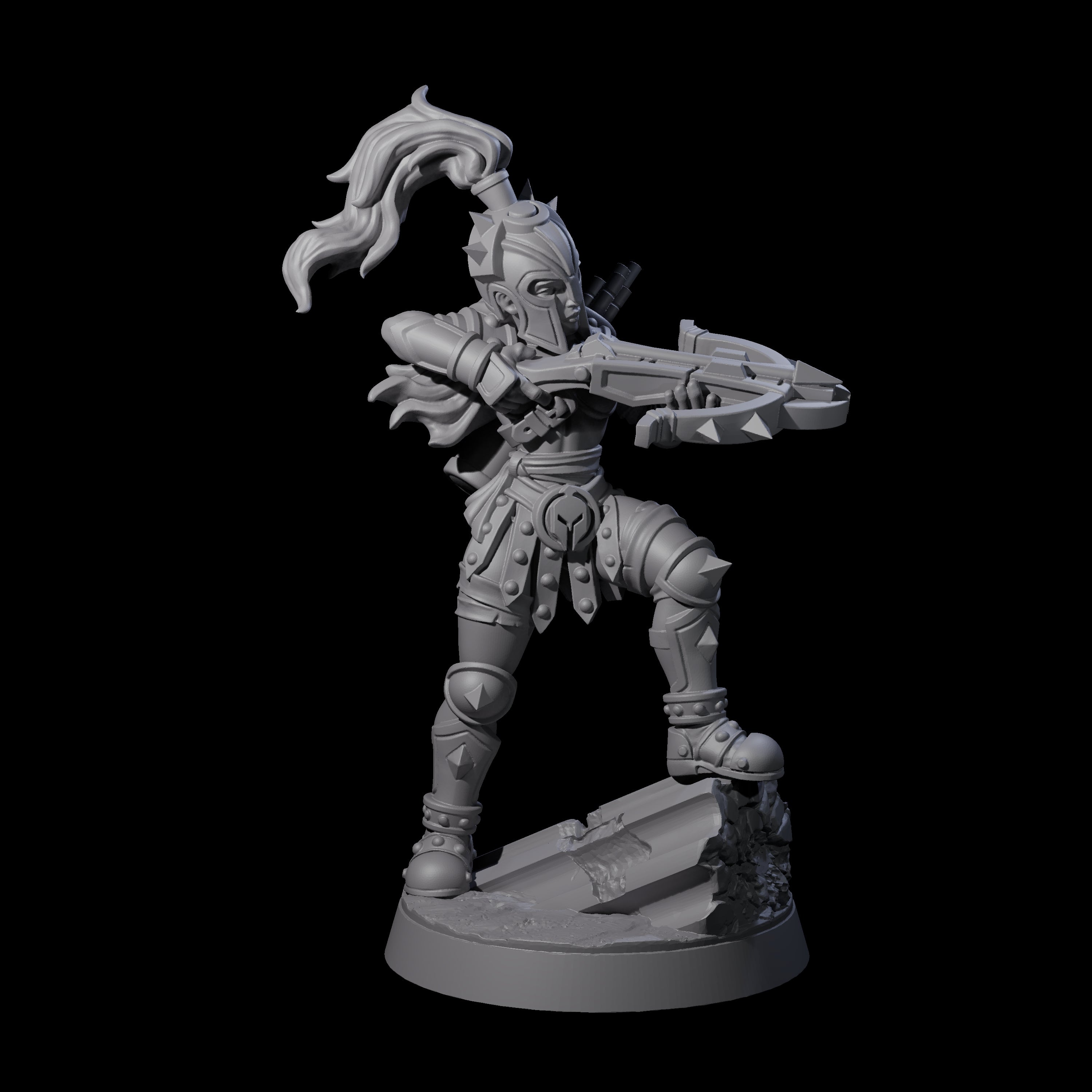 Sniping Gladiator Miniature for Dungeons and Dragons, Pathfinder or other TTRPGs