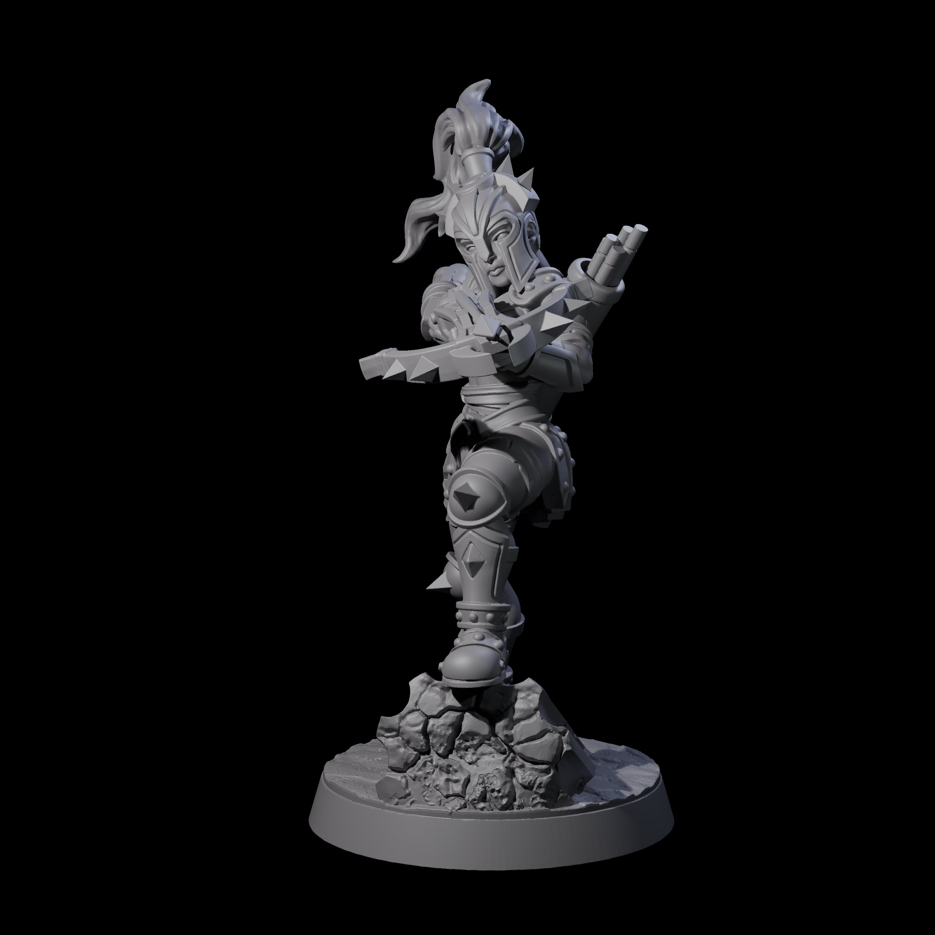 Sniping Gladiator Miniature for Dungeons and Dragons, Pathfinder or other TTRPGs