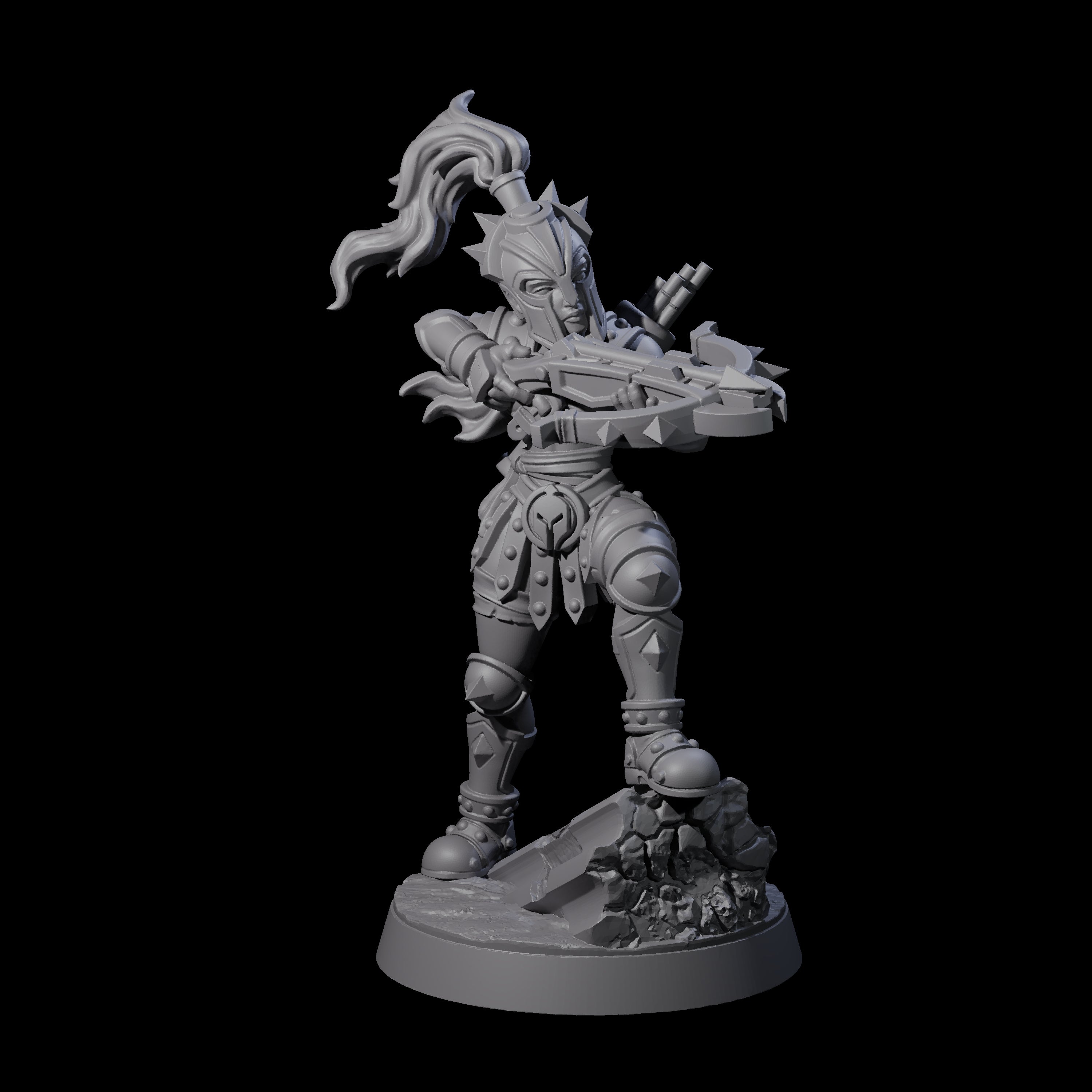Sniping Gladiator Miniature for Dungeons and Dragons, Pathfinder or other TTRPGs