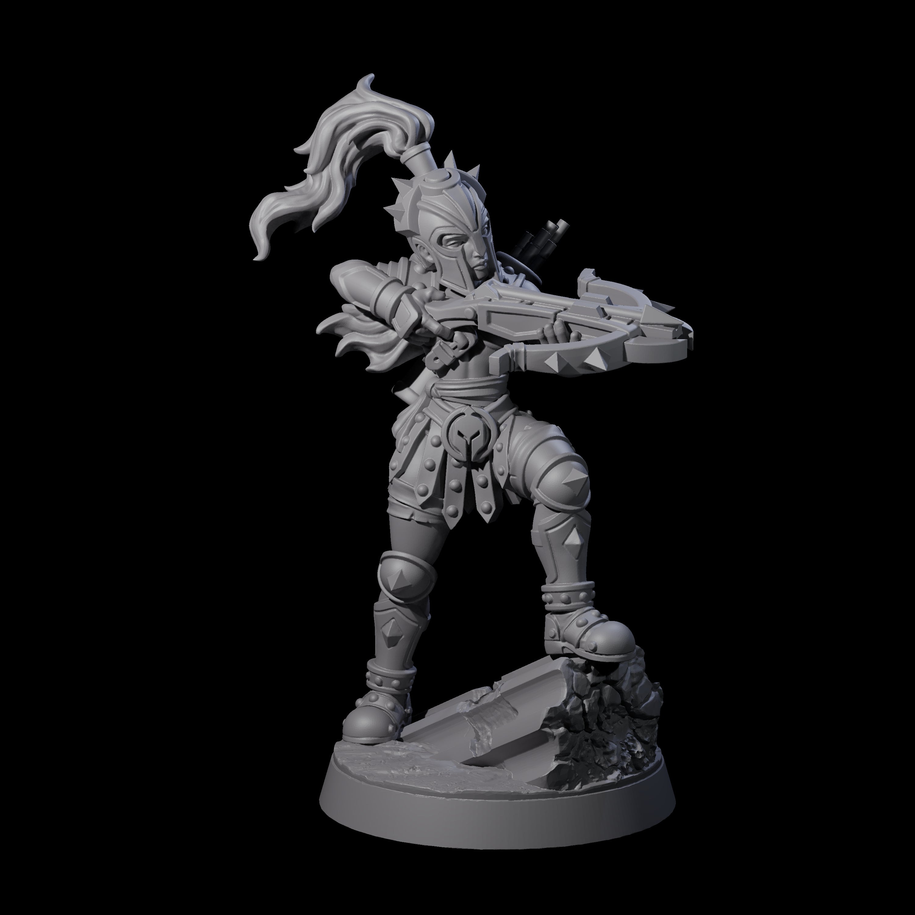 Sniping Gladiator Miniature for Dungeons and Dragons, Pathfinder or other TTRPGs