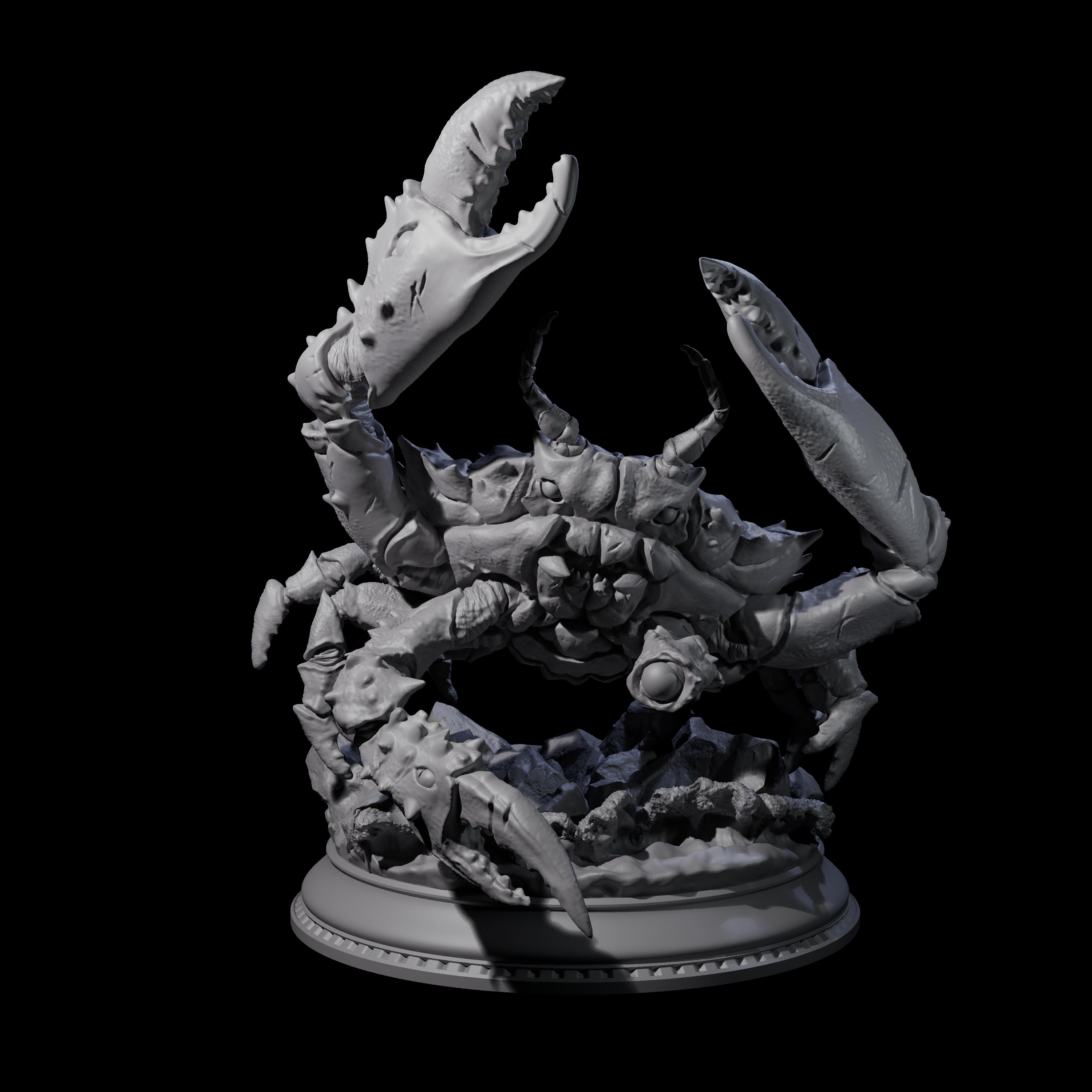 Snipping Giant Crab Miniature for Dungeons and Dragons, Pathfinder or other TTRPGs