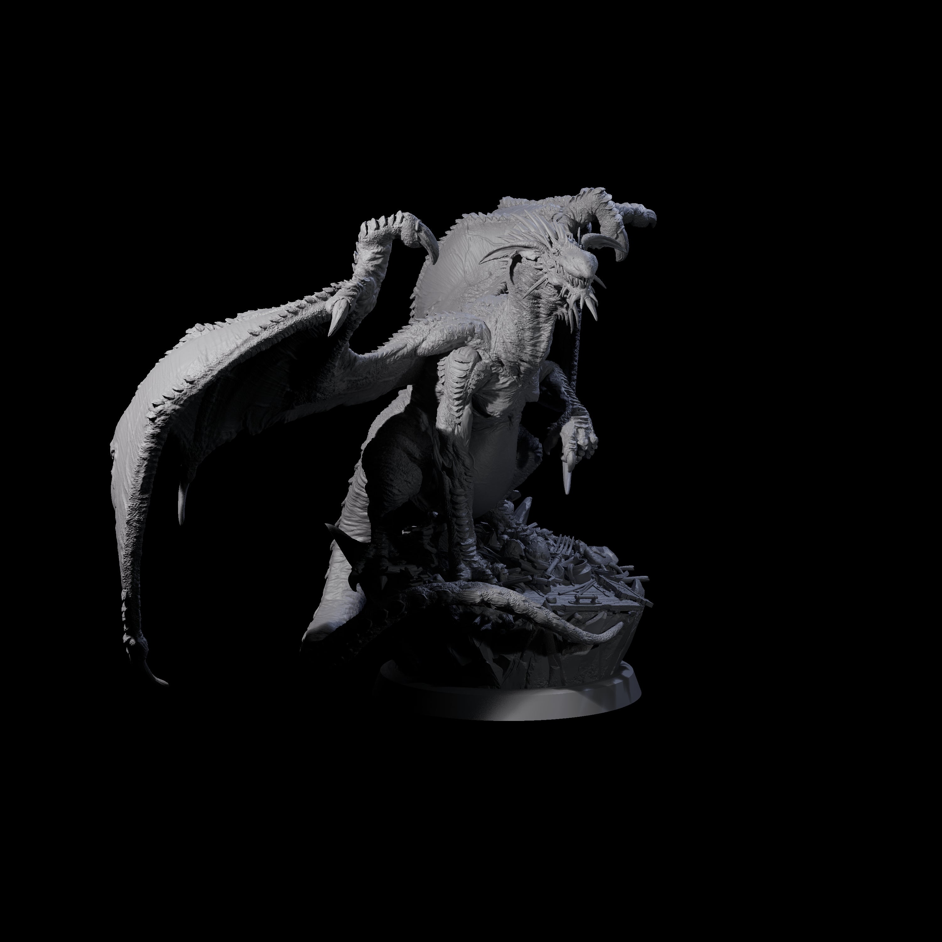 Snivelling Troll Dragon Miniature for Dungeons and Dragons, Pathfinder or other TTRPGs