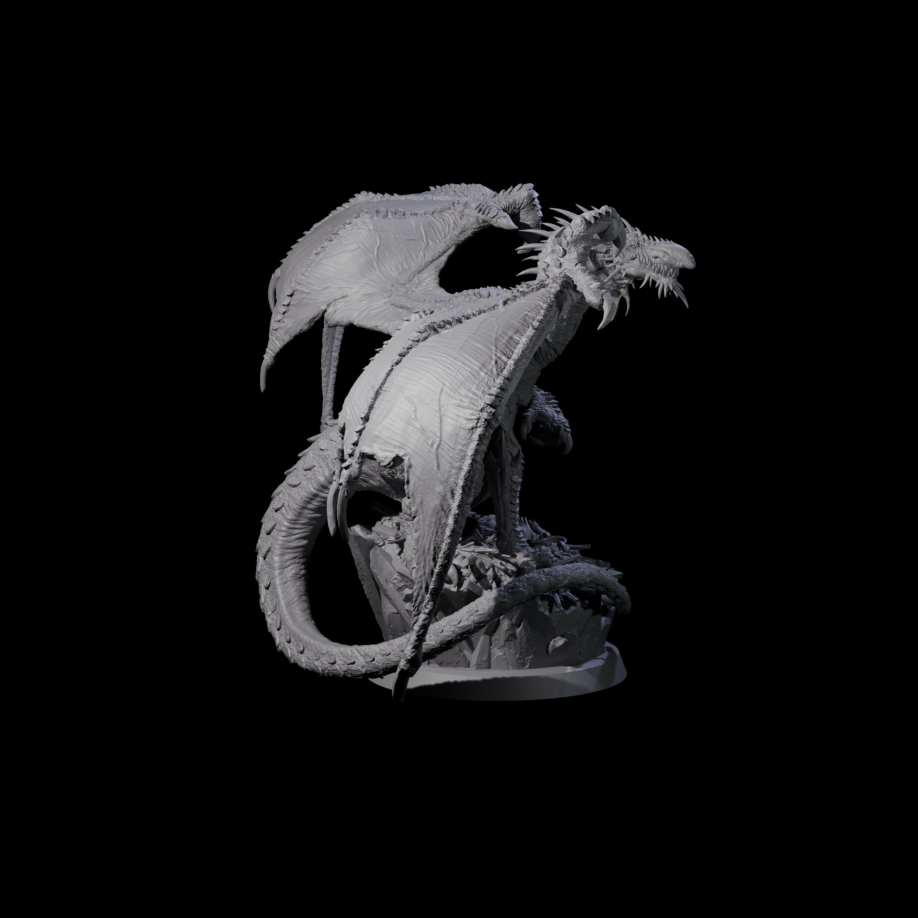 Snivelling Troll Dragon Miniature for Dungeons and Dragons, Pathfinder or other TTRPGs