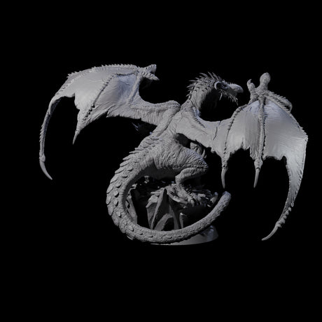 Snivelling Troll Dragon Miniature for Dungeons and Dragons, Pathfinder or other TTRPGs