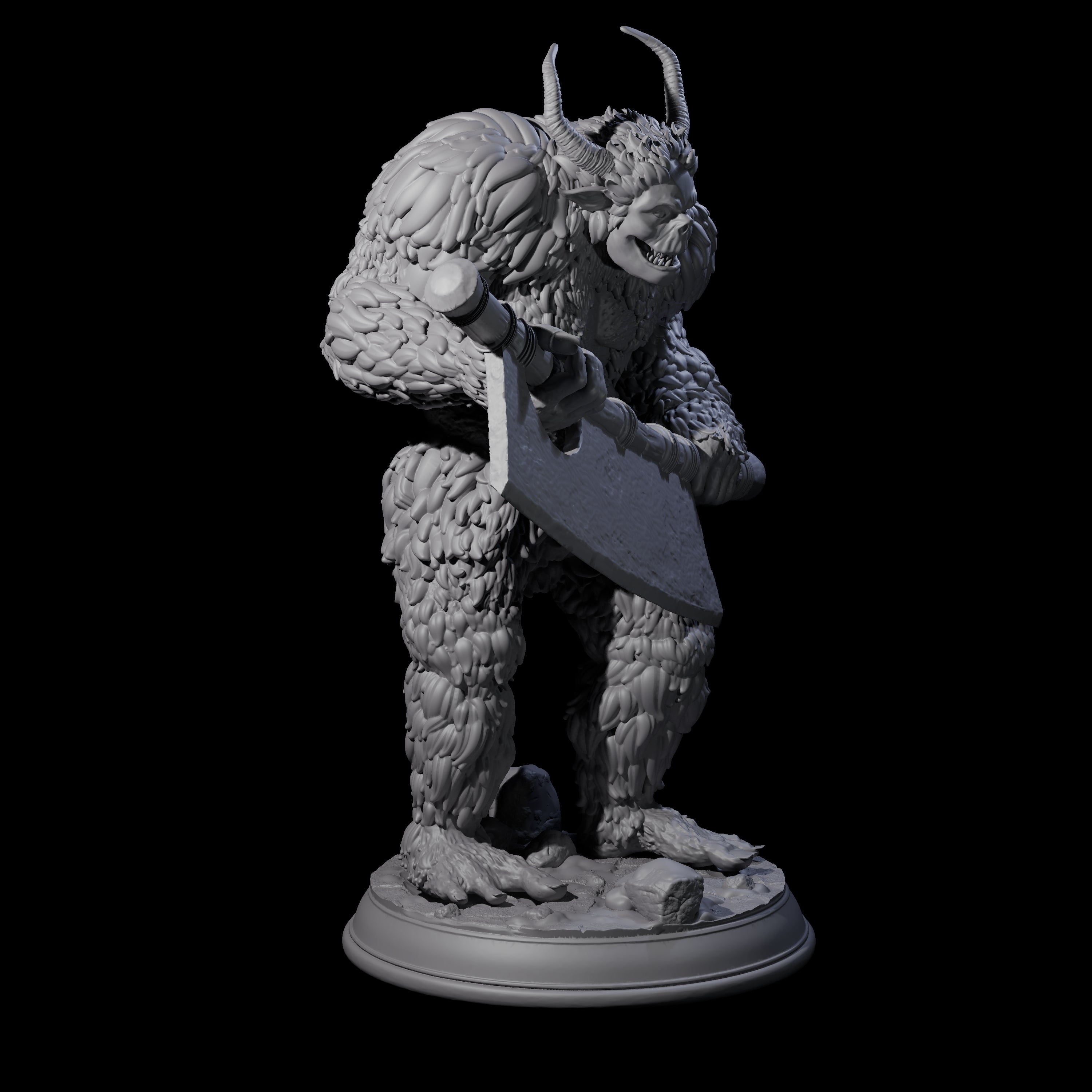 Snow Troll A Miniature for Dungeons and Dragons, Pathfinder or other TTRPGs