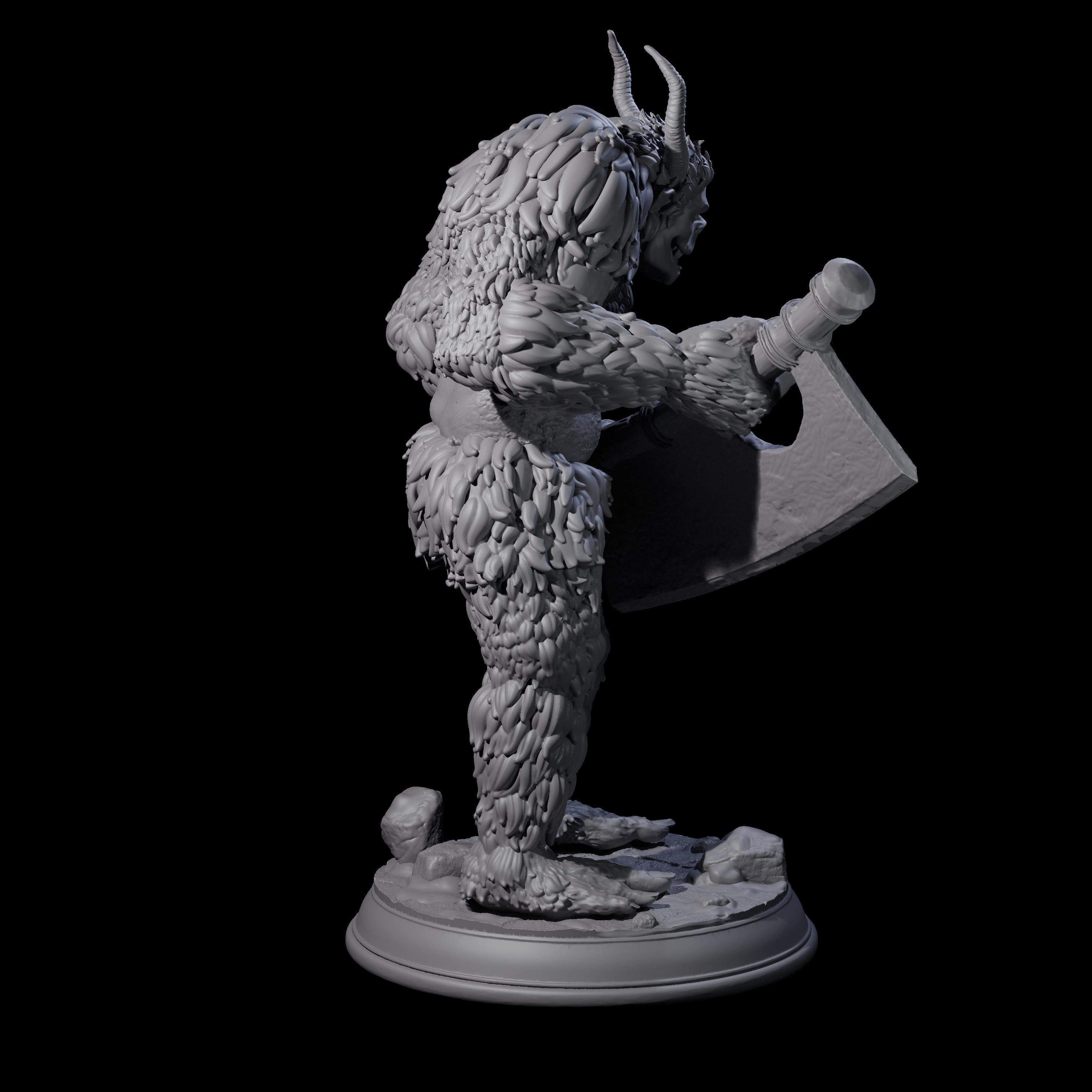 Snow Troll A Miniature for Dungeons and Dragons, Pathfinder or other TTRPGs