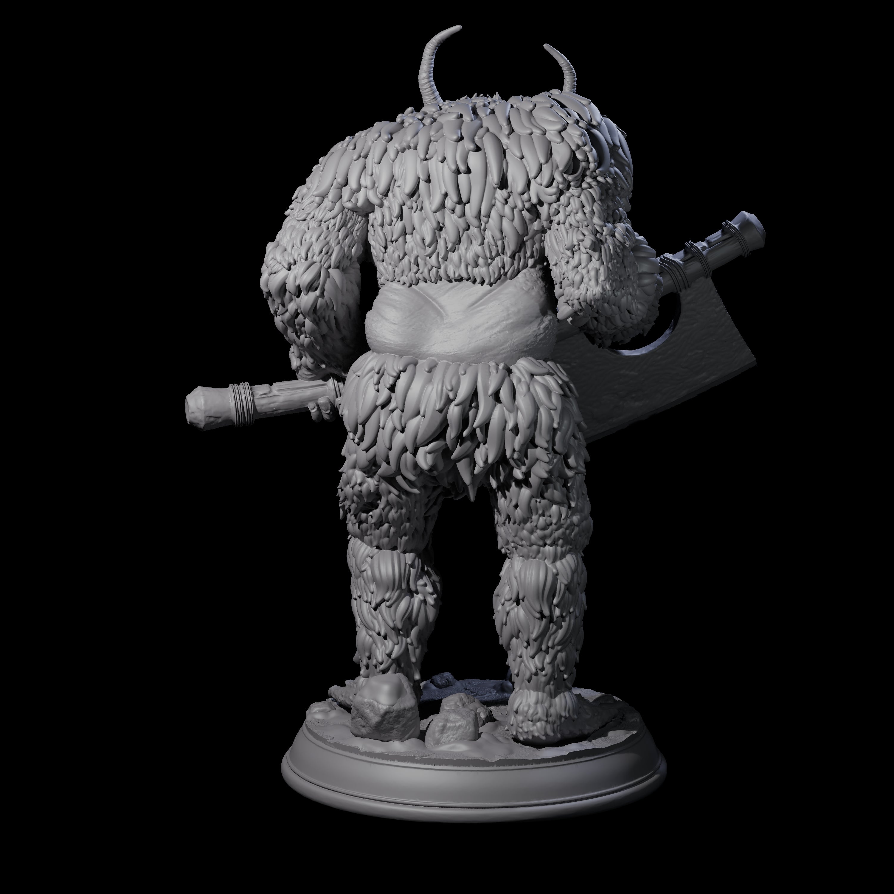 Snow Troll A Miniature for Dungeons and Dragons, Pathfinder or other TTRPGs