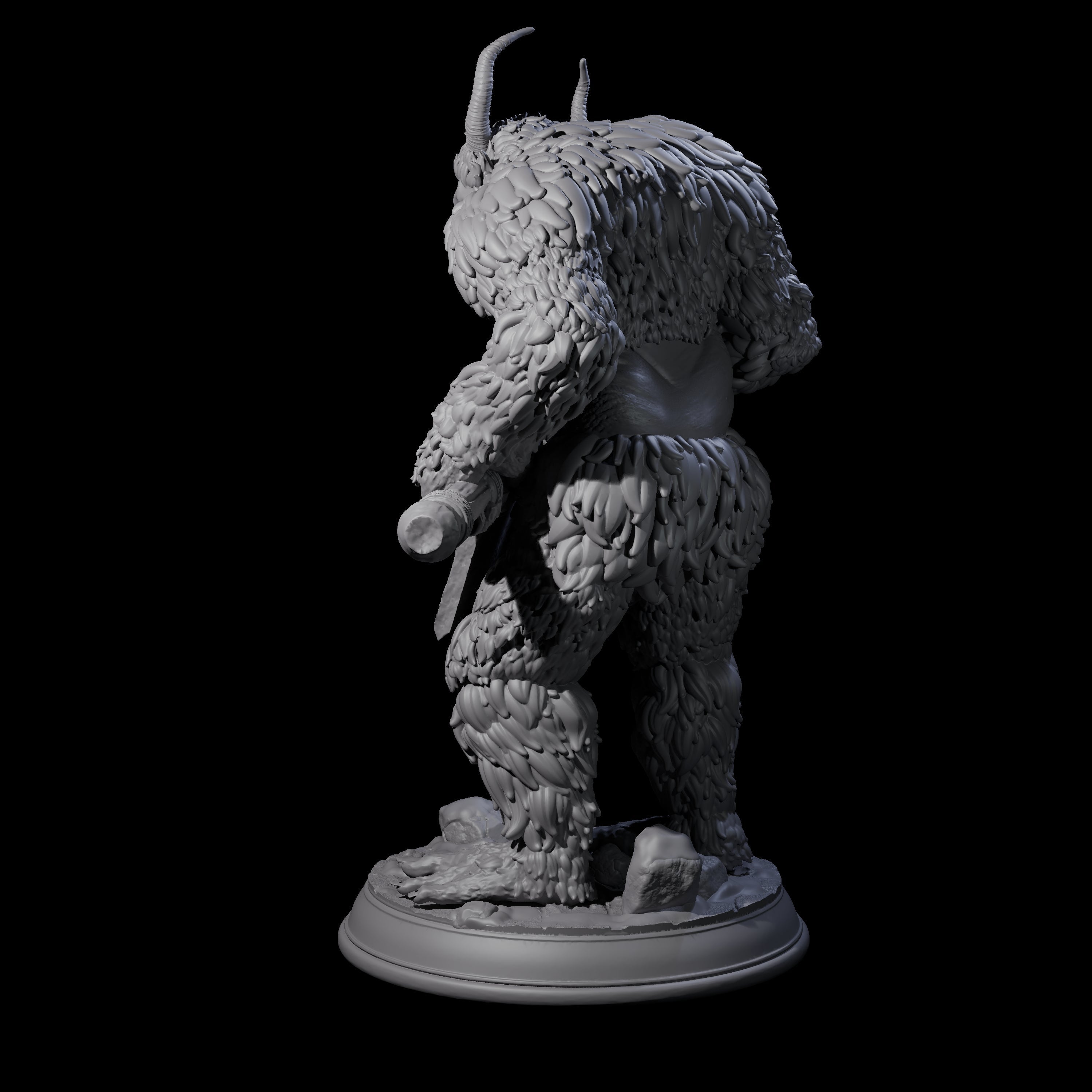 Snow Troll A Miniature for Dungeons and Dragons, Pathfinder or other TTRPGs