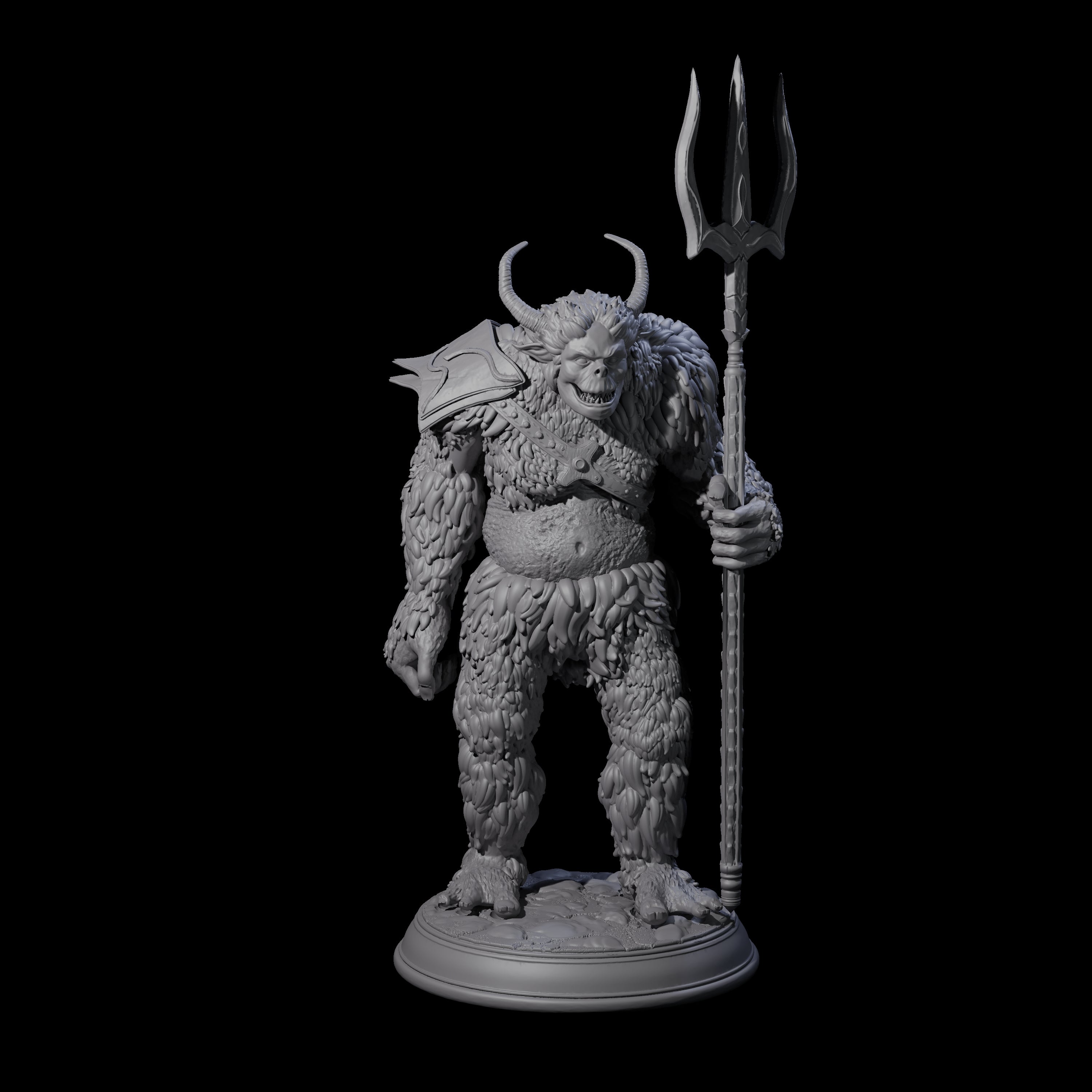 Snow Troll C Miniature for Dungeons and Dragons, Pathfinder or other TTRPGs