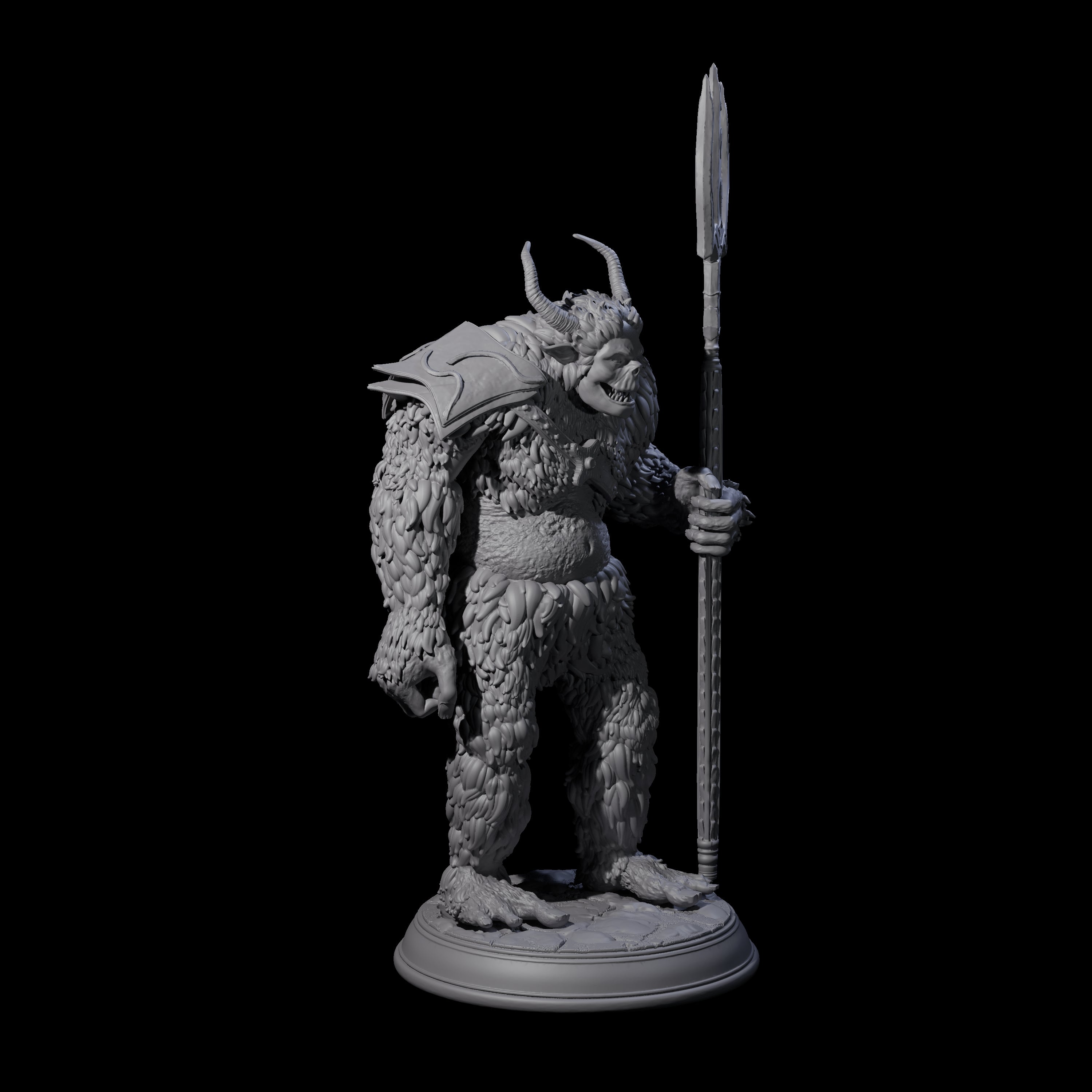 Snow Troll C Miniature for Dungeons and Dragons, Pathfinder or other TTRPGs