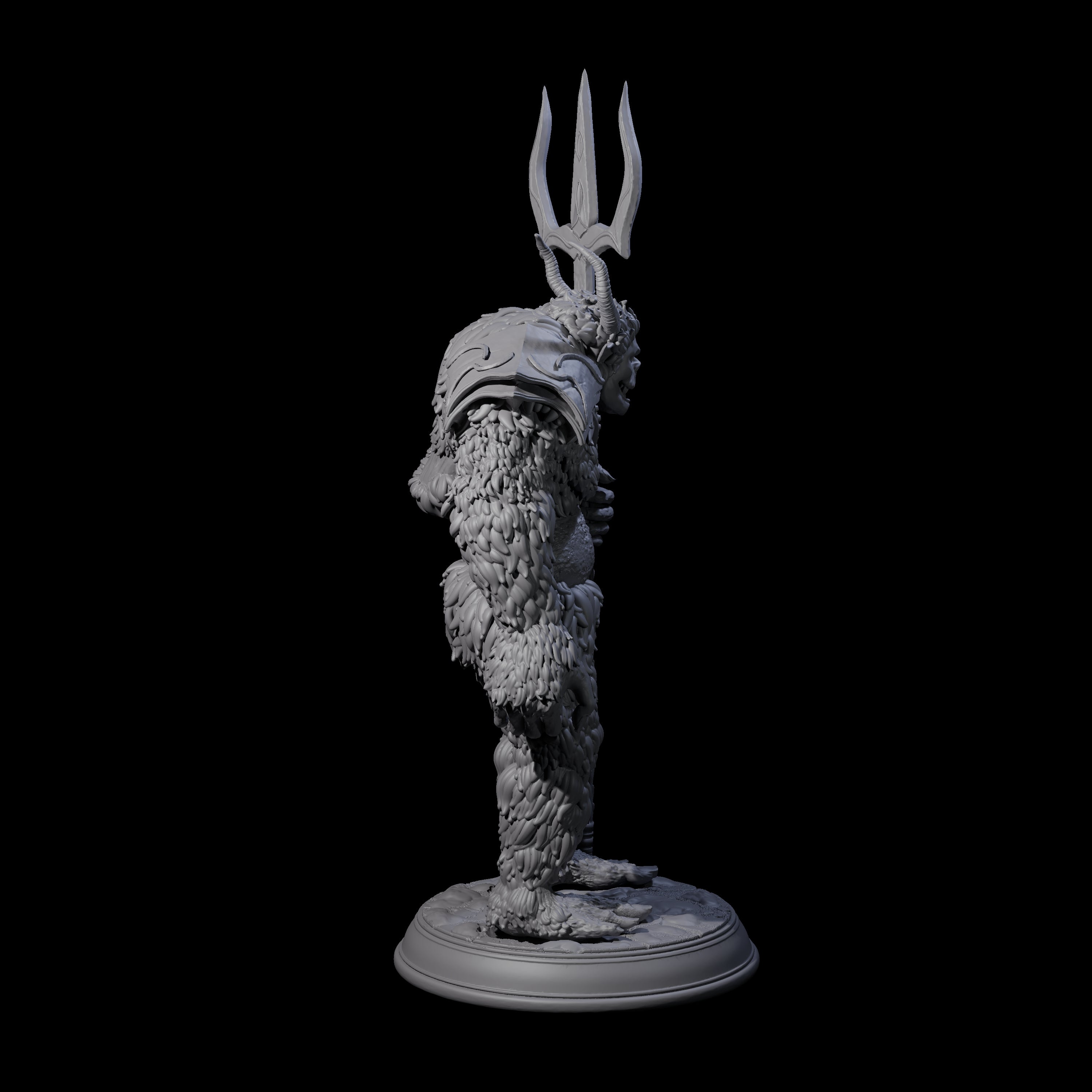 Snow Troll C Miniature for Dungeons and Dragons, Pathfinder or other TTRPGs