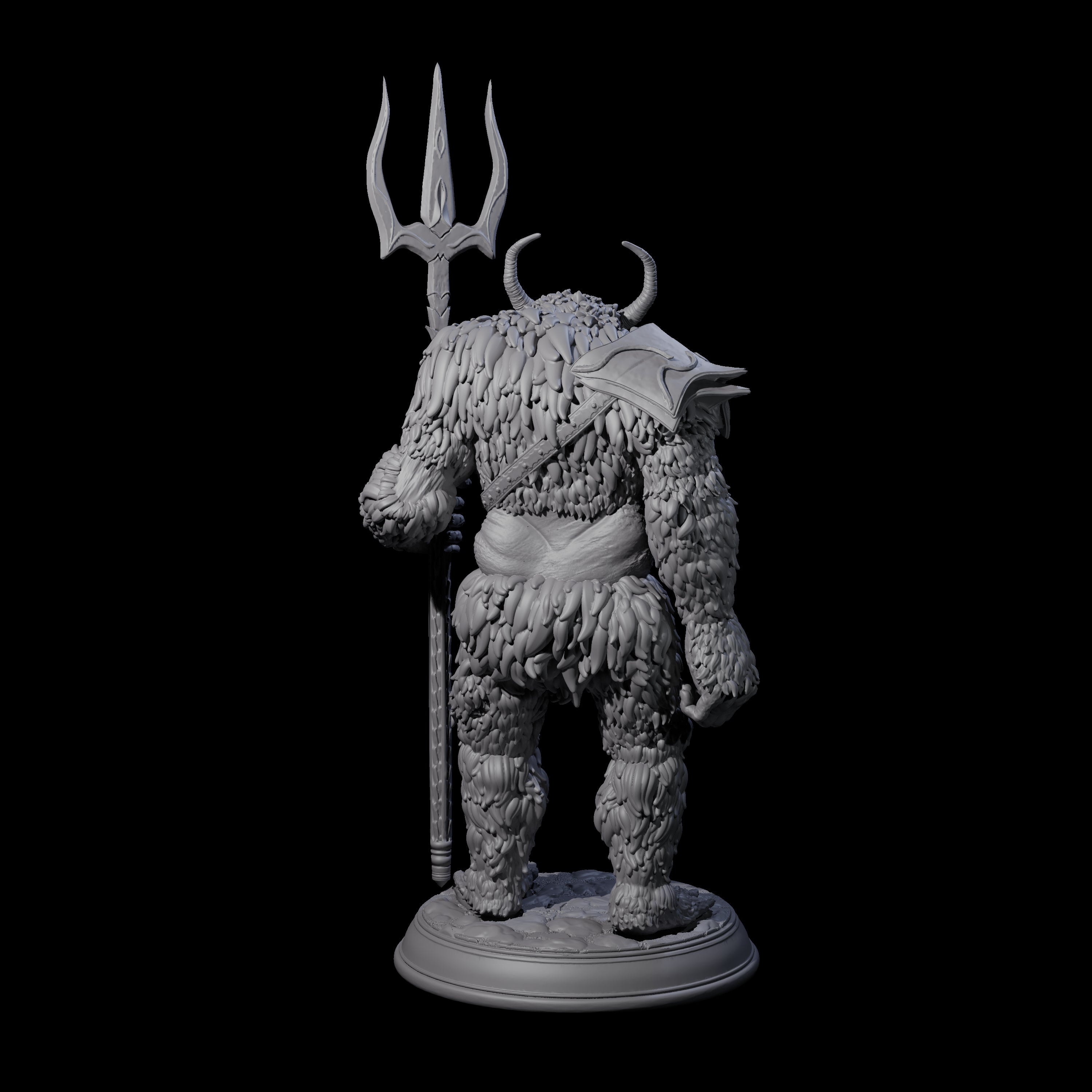 Snow Troll C Miniature for Dungeons and Dragons, Pathfinder or other TTRPGs