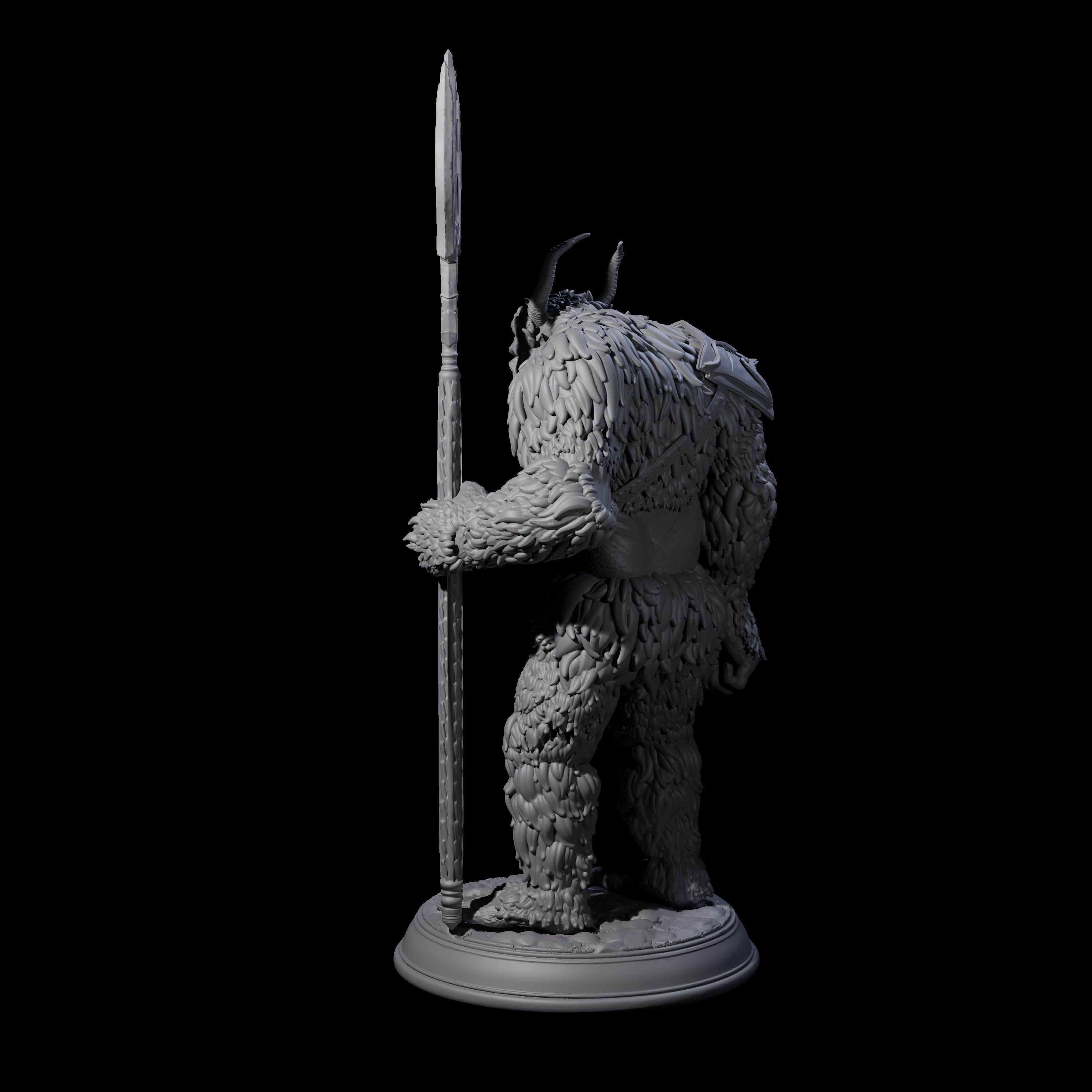 Snow Troll C Miniature for Dungeons and Dragons, Pathfinder or other TTRPGs