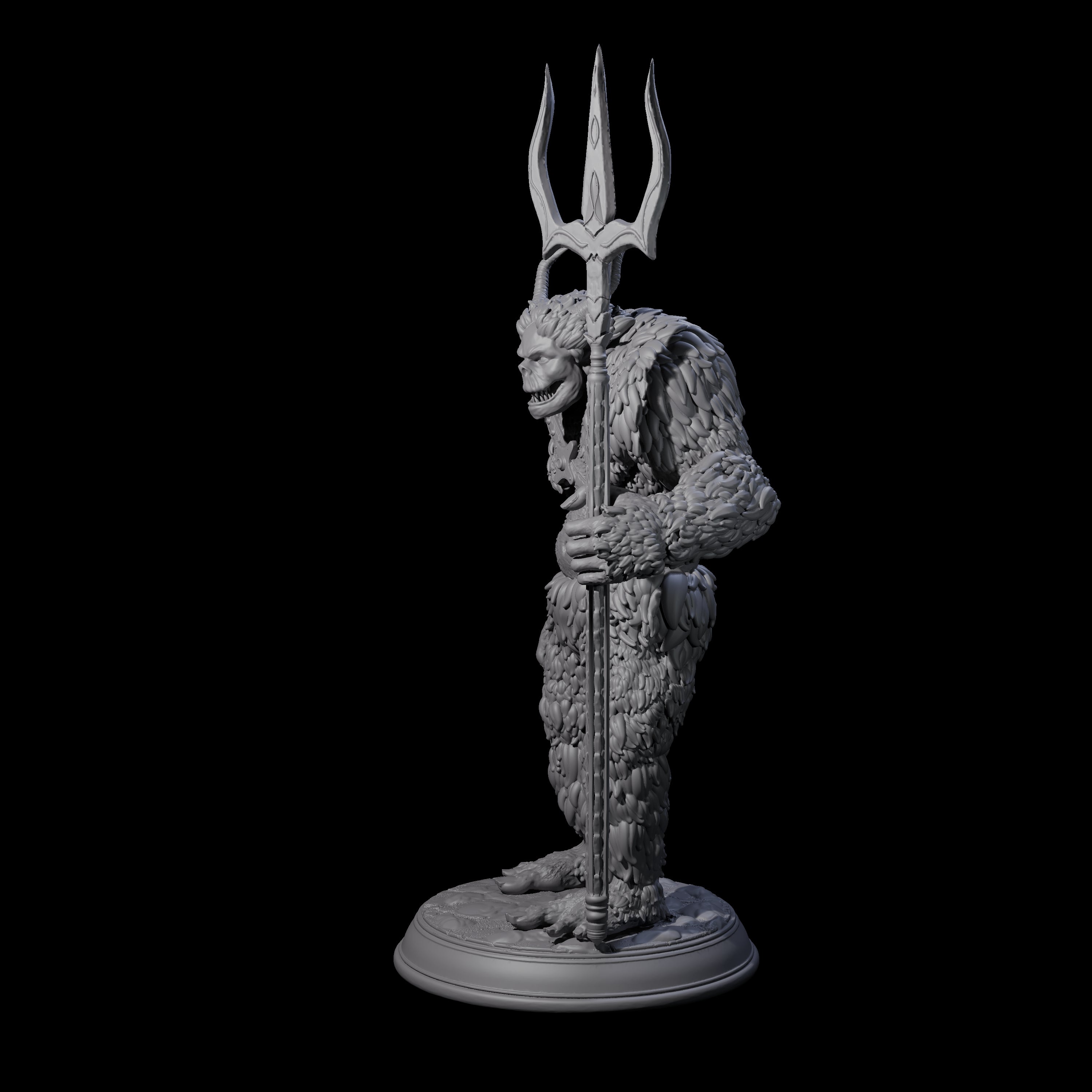 Snow Troll C Miniature for Dungeons and Dragons, Pathfinder or other TTRPGs