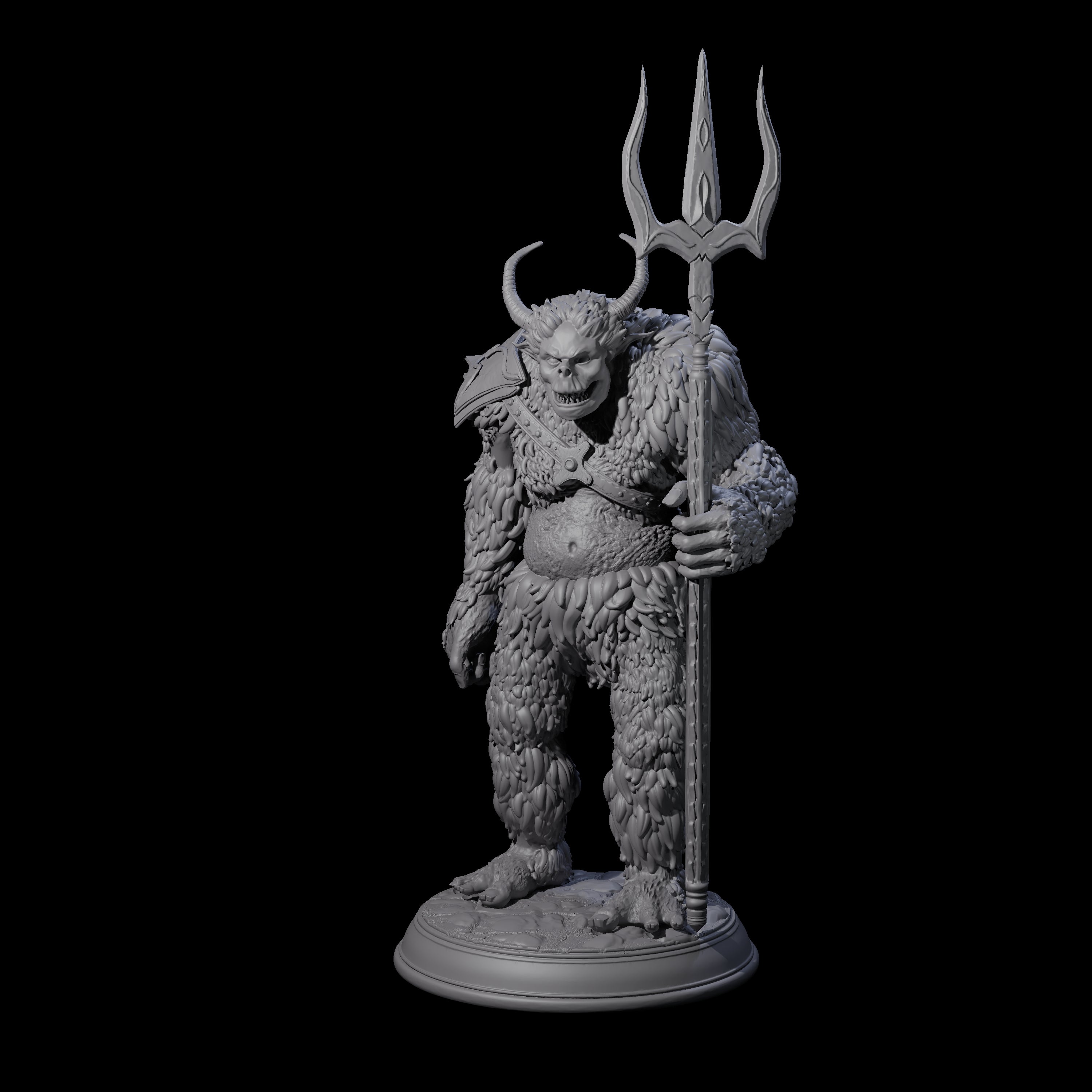 Snow Troll C Miniature for Dungeons and Dragons, Pathfinder or other TTRPGs