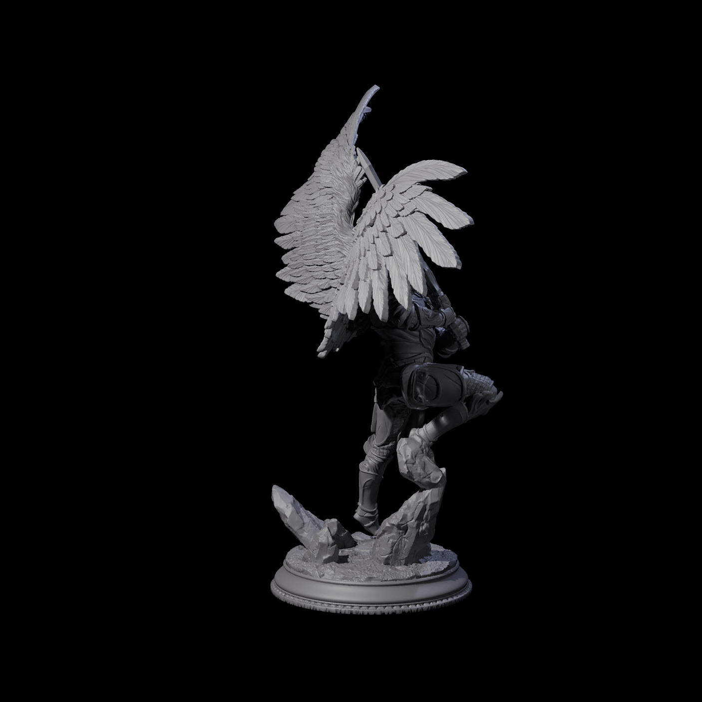 Soaring Deva C Miniature for Dungeons and Dragons, Pathfinder or other TTRPGs