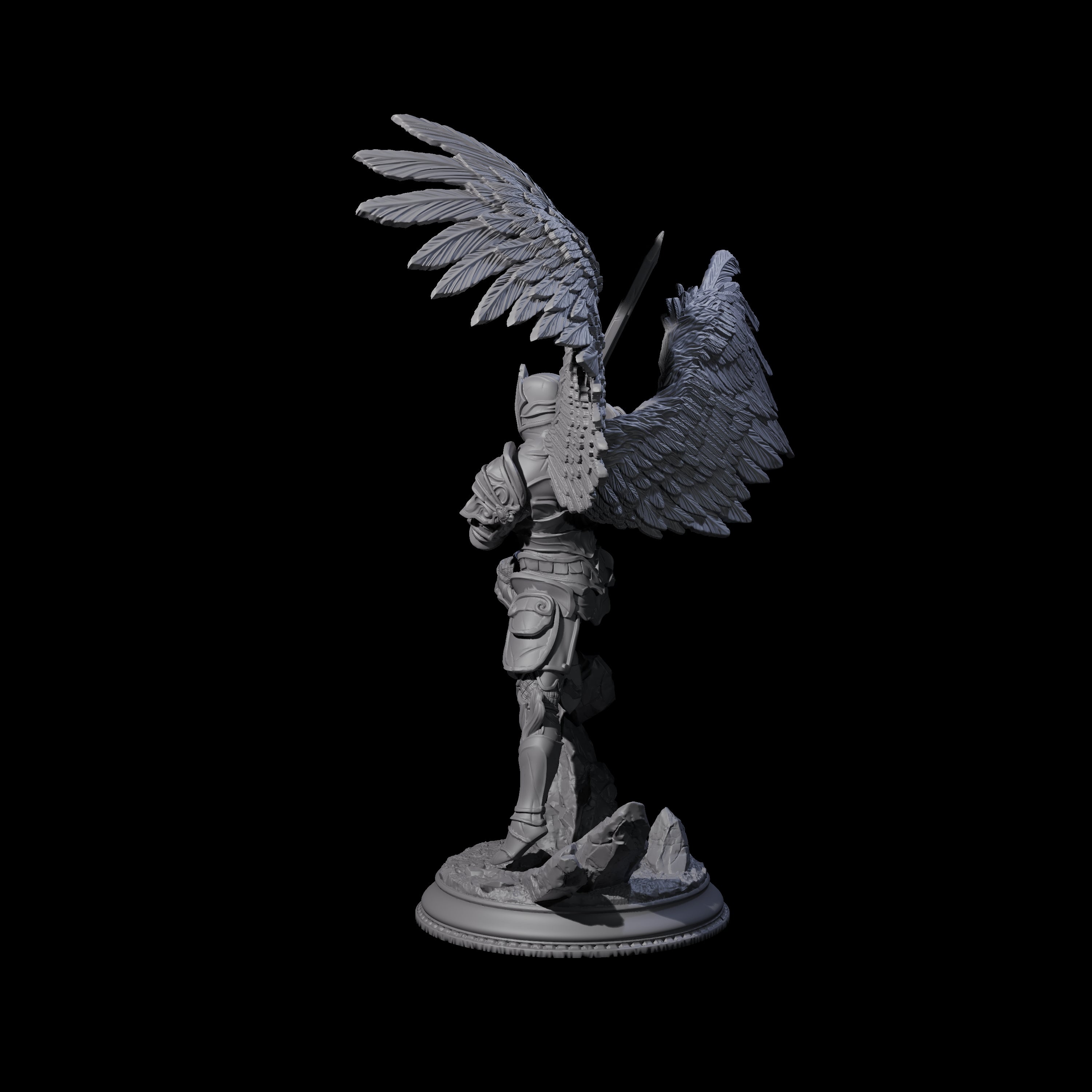 Soaring Deva C Miniature for Dungeons and Dragons, Pathfinder or other TTRPGs