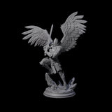 Soaring Deva C Miniature for Dungeons and Dragons, Pathfinder or other TTRPGs