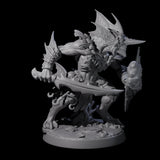 Sodden Sahuagin Warrior A Miniature for Dungeons and Dragons, Pathfinder or other TTRPGs