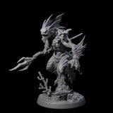 Sodden Sahuagin Warrior B Miniature for Dungeons and Dragons, Pathfinder or other TTRPGs