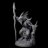 Sodden Sahuagin Warrior D Miniature for Dungeons and Dragons, Pathfinder or other TTRPGs
