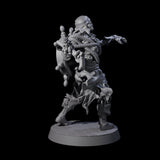 Soggy Undead Pirate Skeleton A Miniature for Dungeons and Dragons, Pathfinder or other TTRPGs