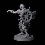Soggy Undead Pirate Skeleton A Miniature for Dungeons and Dragons, Pathfinder or other TTRPGs