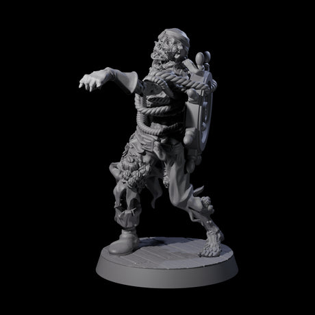 Soggy Undead Pirate Skeleton A Miniature for Dungeons and Dragons, Pathfinder or other TTRPGs